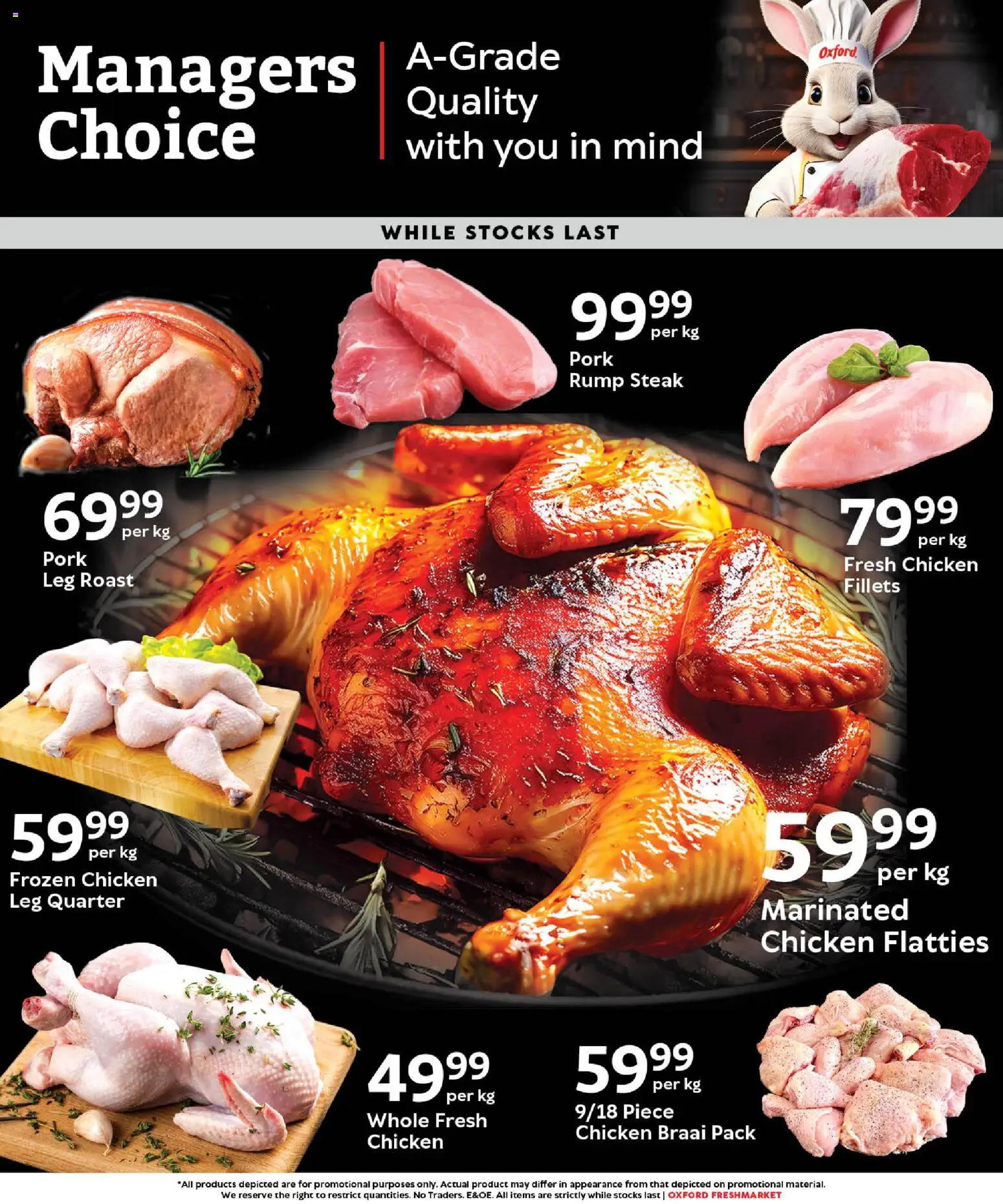 New Oxford Freshmarket catalogue – valid from 25.03.2026 | Page: 2 | Products: Steak, Chicken, Pork