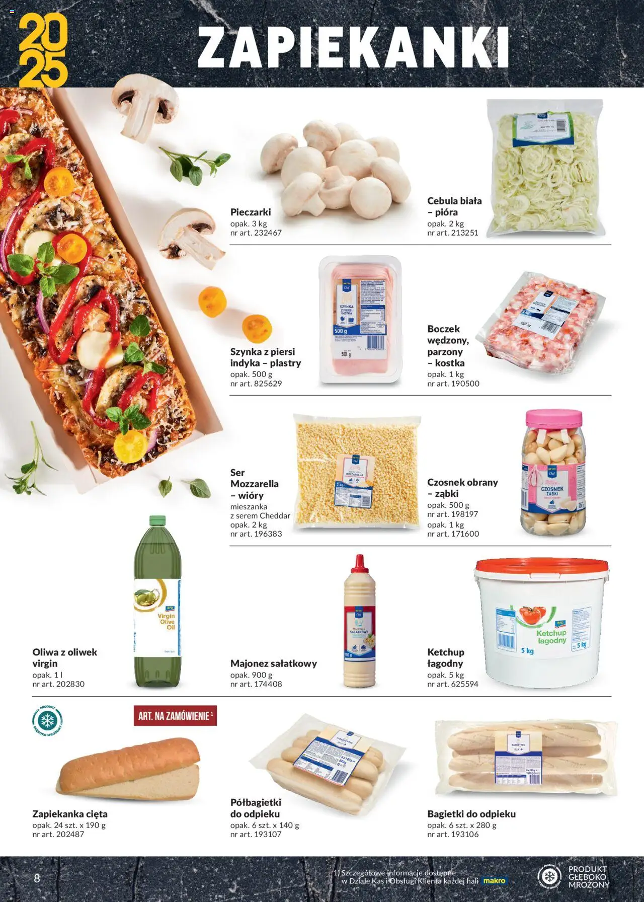 Makro Gazetka - Street Food od 28.03.2025 | Strona: 8 | Produkty: Czosnek, Boczek, Zapiekanki, Majonez