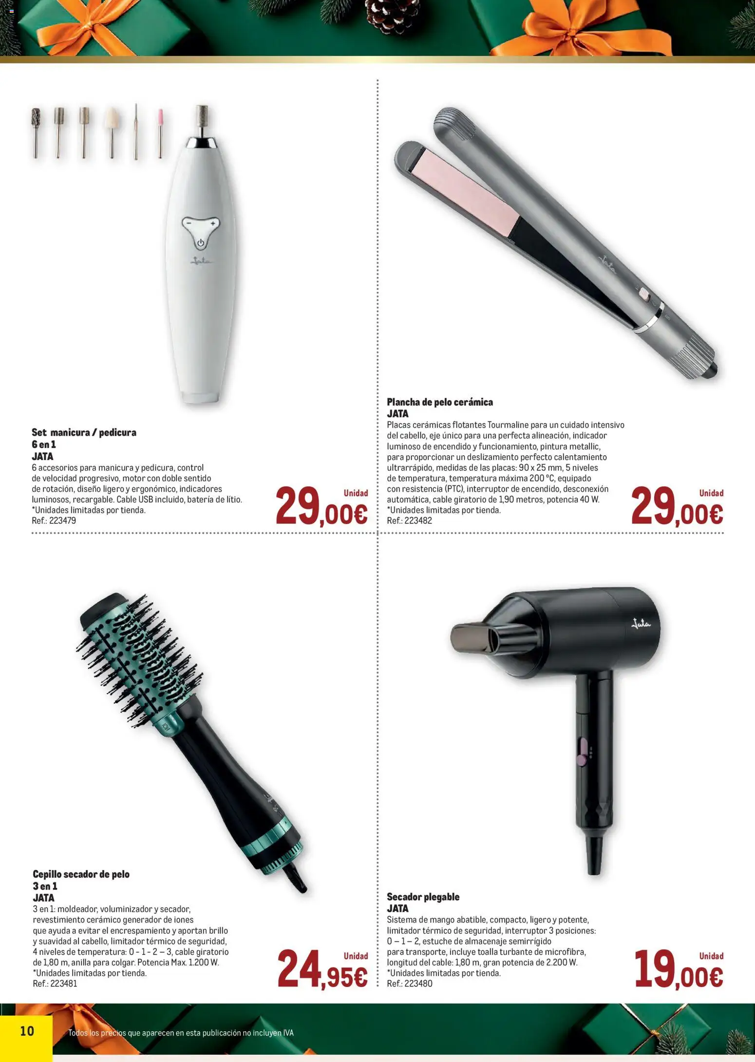 Makro - Ideas Regalos Península │ válido desde el 24.11.2025 | Página: 10 | Productos: Plancha, Plancha de pelo, Almacenaje, Batería