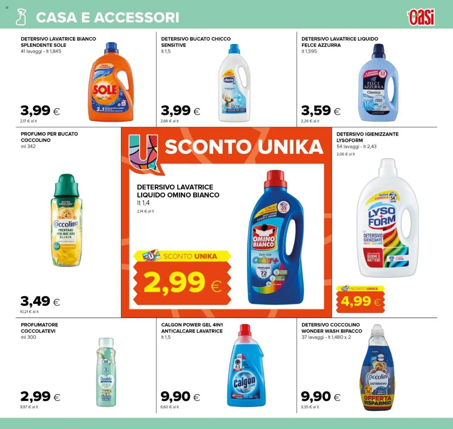 Volantino Oasi del 03.01.2026 | Pagina: 21 | Prodotti: Anticalcare, Lavatrice, Profumo