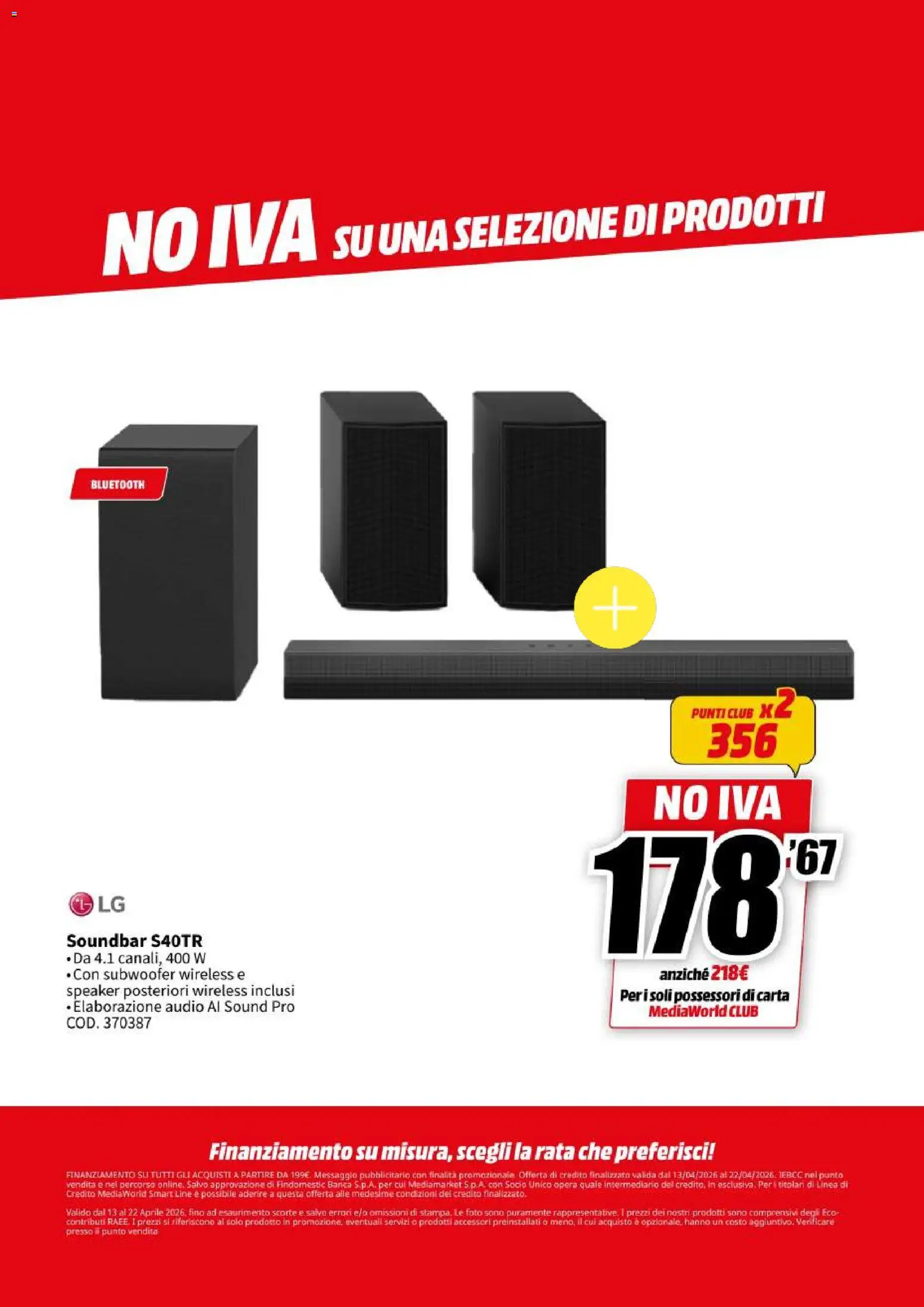 Volantino Media World del 13.04.2026 | Pagina: 9