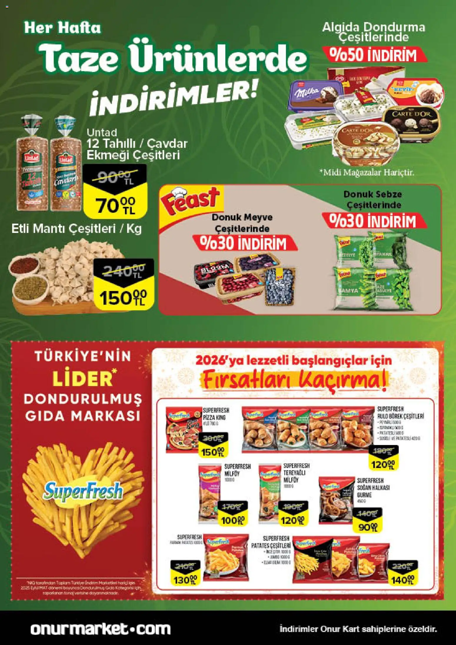 Onur Market Taze Ürünlerde İndirimler - İstanbul - 25.12.2025 tarihinden itibaren geçerlidir | Sayfa: 7 | Ürünler: Patates, Soğan, Bamya, Sebze