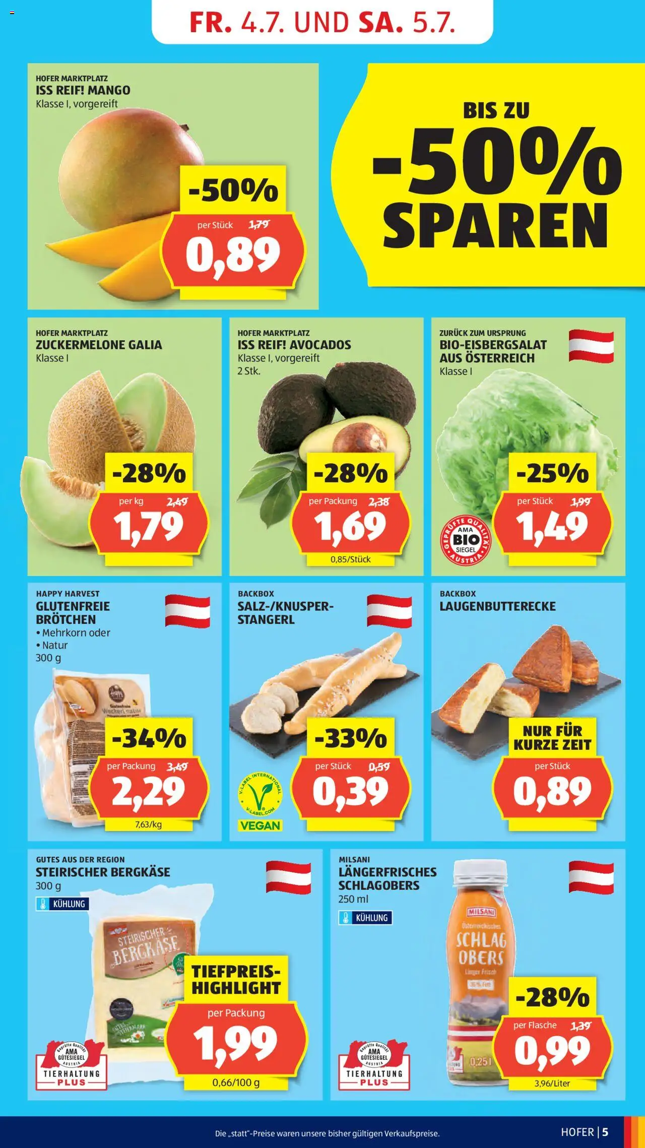 Hofer Flugblatt gültig ab 04.07.2025 | Seite: 7 | Produkte: Mango