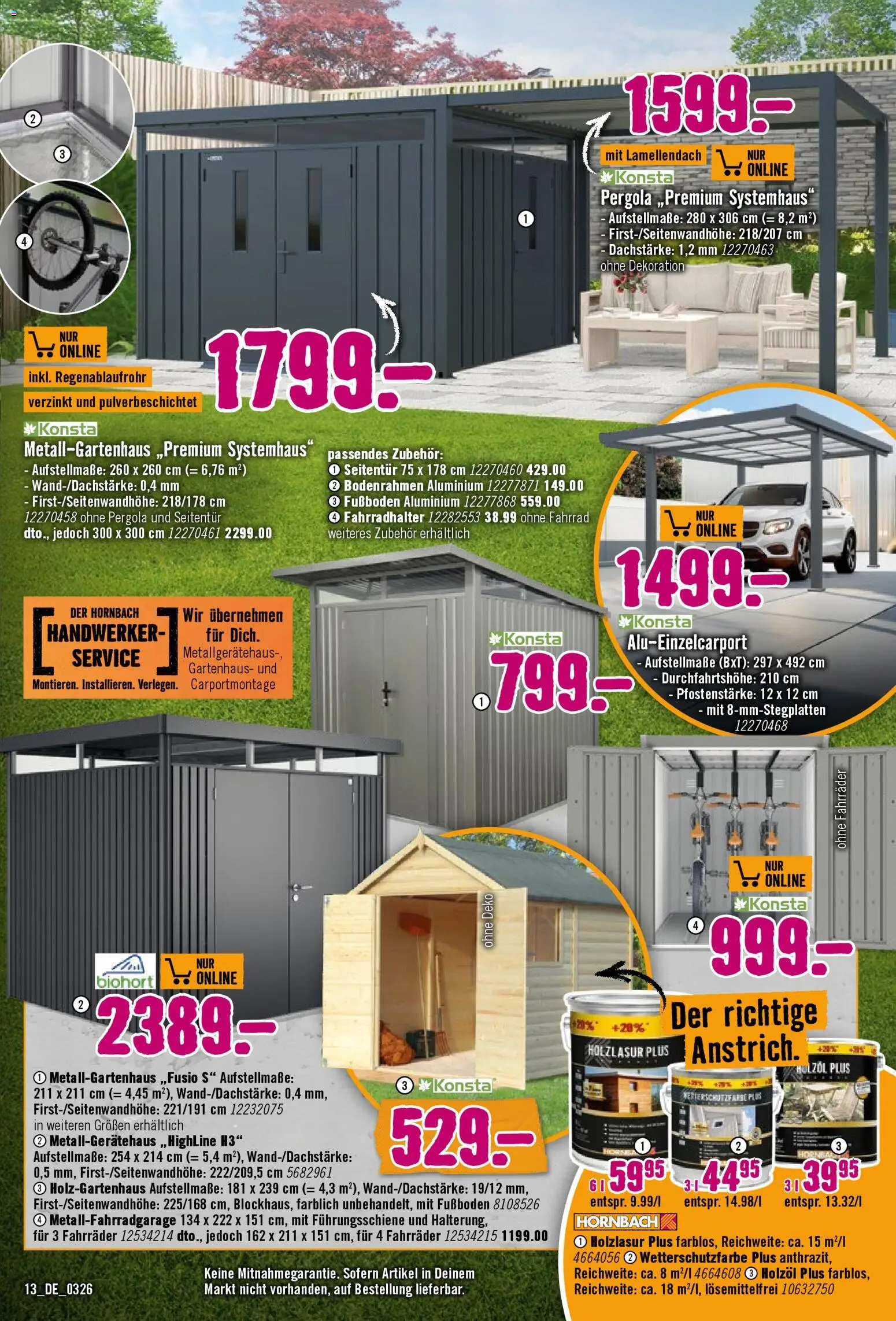 Hornbach Prospekt 	 – gültig ab 12.03.2026 | Seite: 13