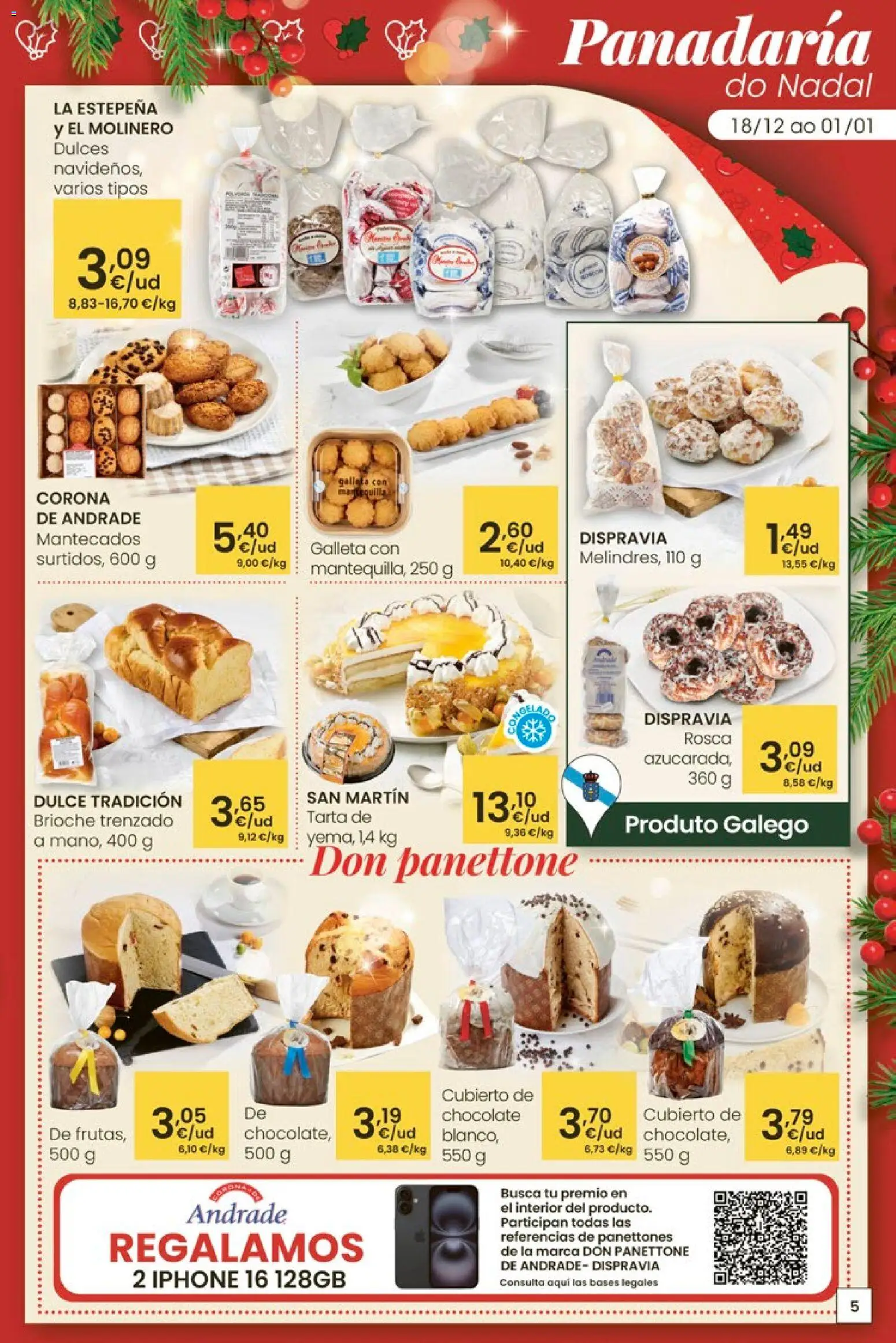 Eroski - Navidad  │ válido desde el 18.12.2025 | Página: 5 | Productos: Chocolate, Iphone