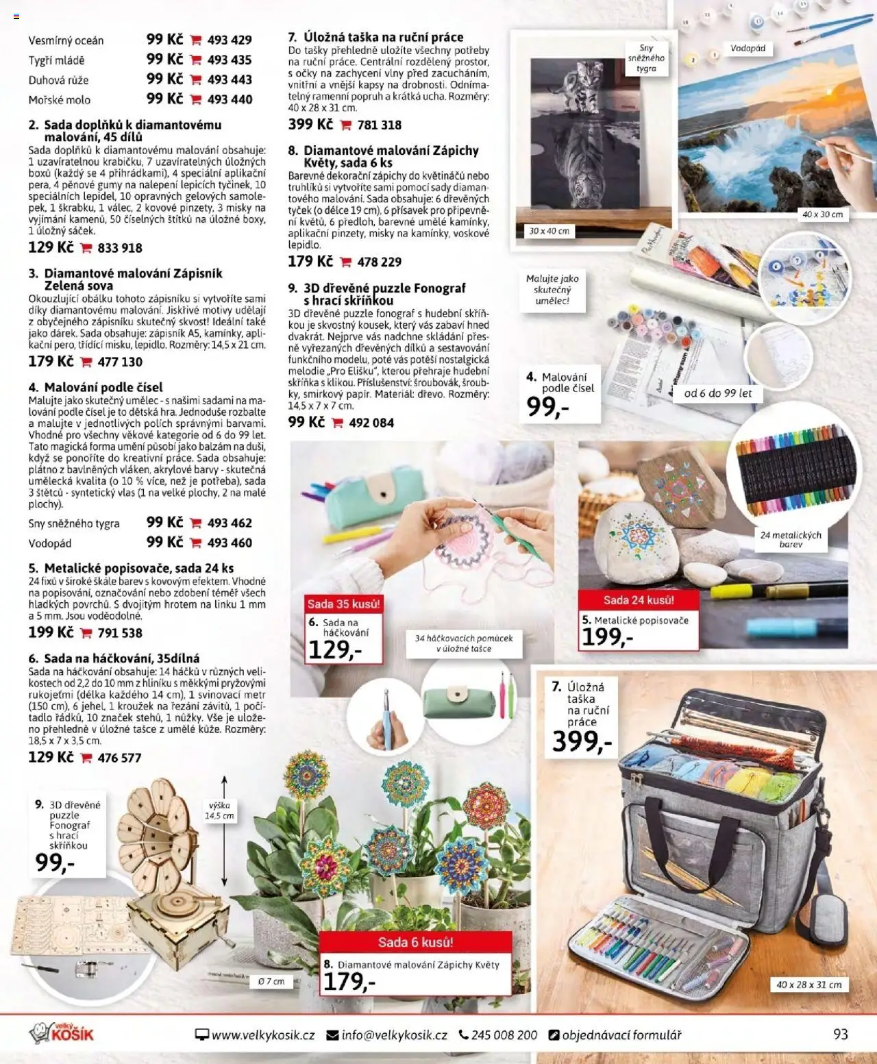 Velký Košík katalog říjen od 01.10.2025 | Strana: 93 | Produkty: Malování podle čísel, Skříňka, Barvy, Skříň