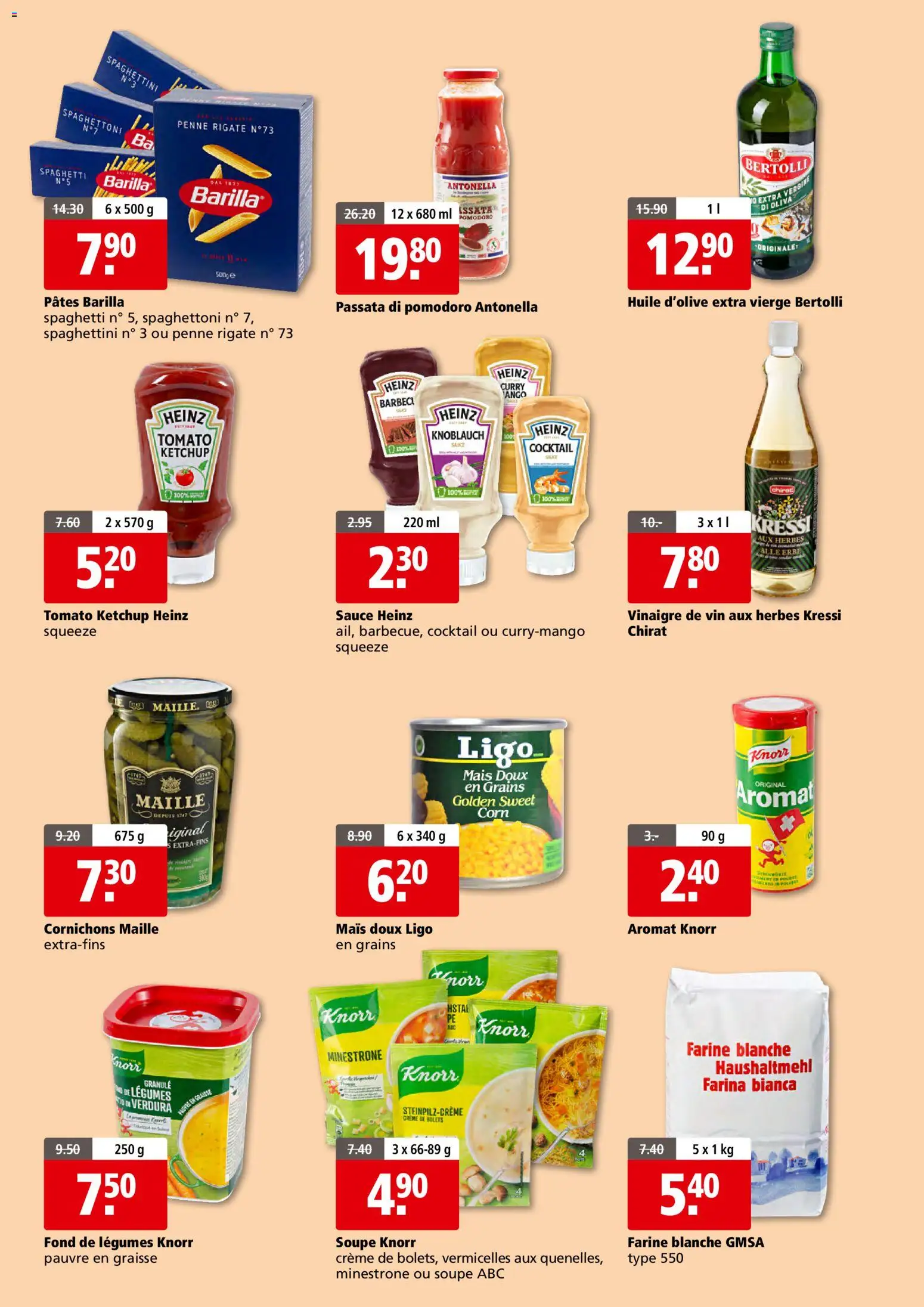 Aligro Aktionen Foire à la Viande Chavannes, Matran, Genève, Sion – gültig ab 23.08.2026 | Seite: 13 | Produkte: Barilla, Knoblauch, Ketchup, Creme