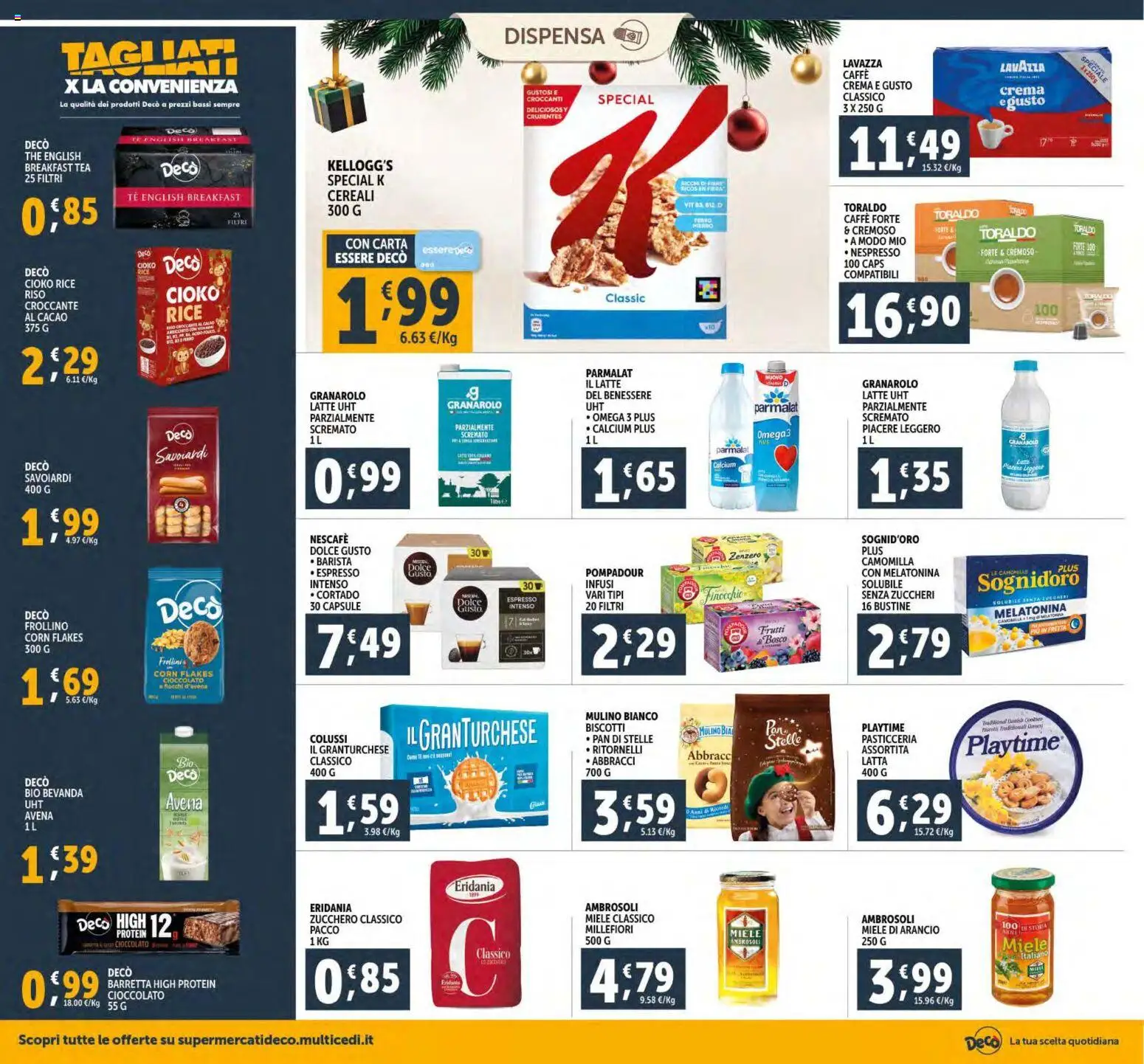 Volantino Decò del 15.12.2025 | Pagina: 20 | Prodotti: Crema, Fiocchi, Latte, Savoiardi