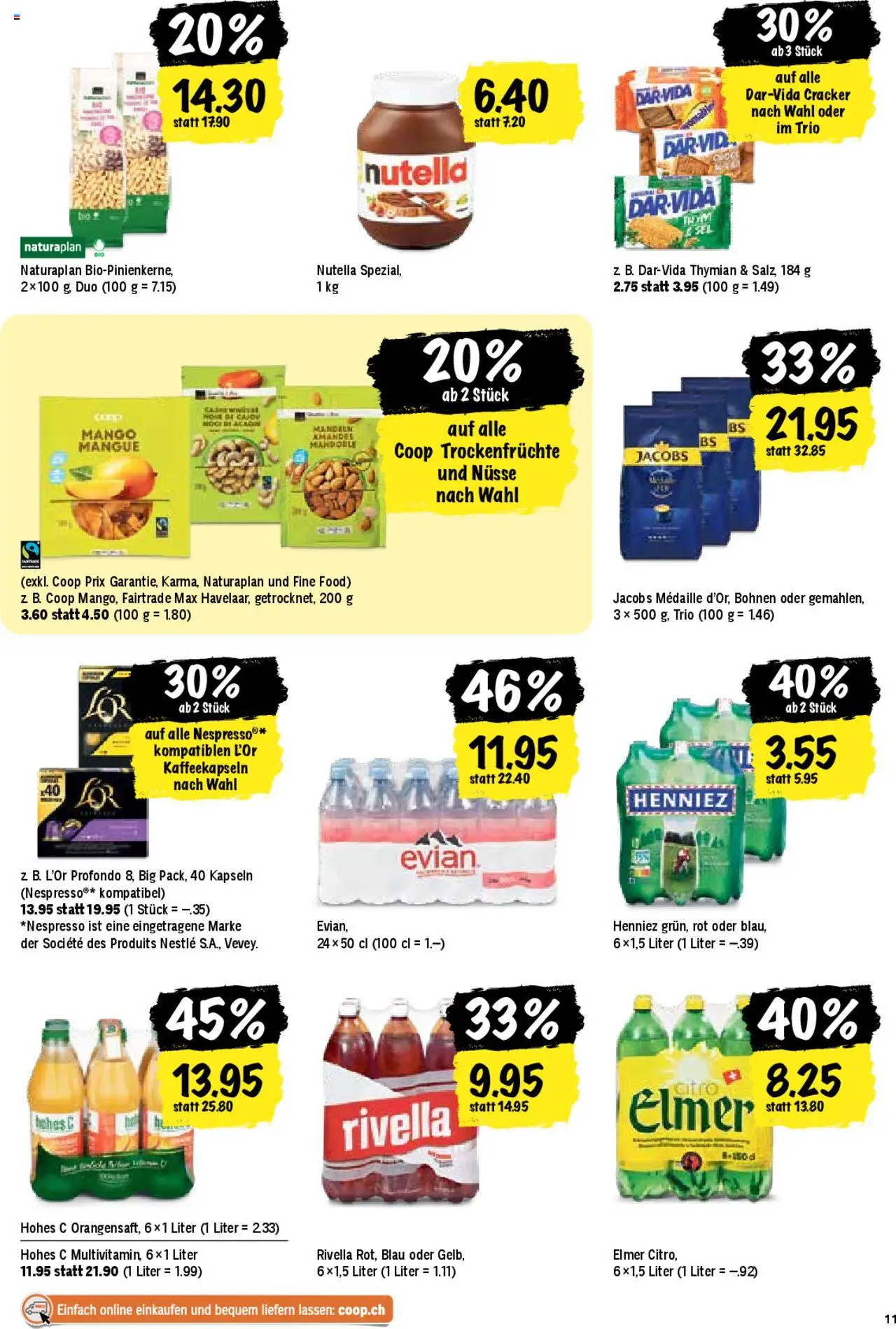 Coop Aktionen ab 26.06.2025 | Seite: 11 | Produkte: Spabad, Orangensaft, Nüsse, Salz