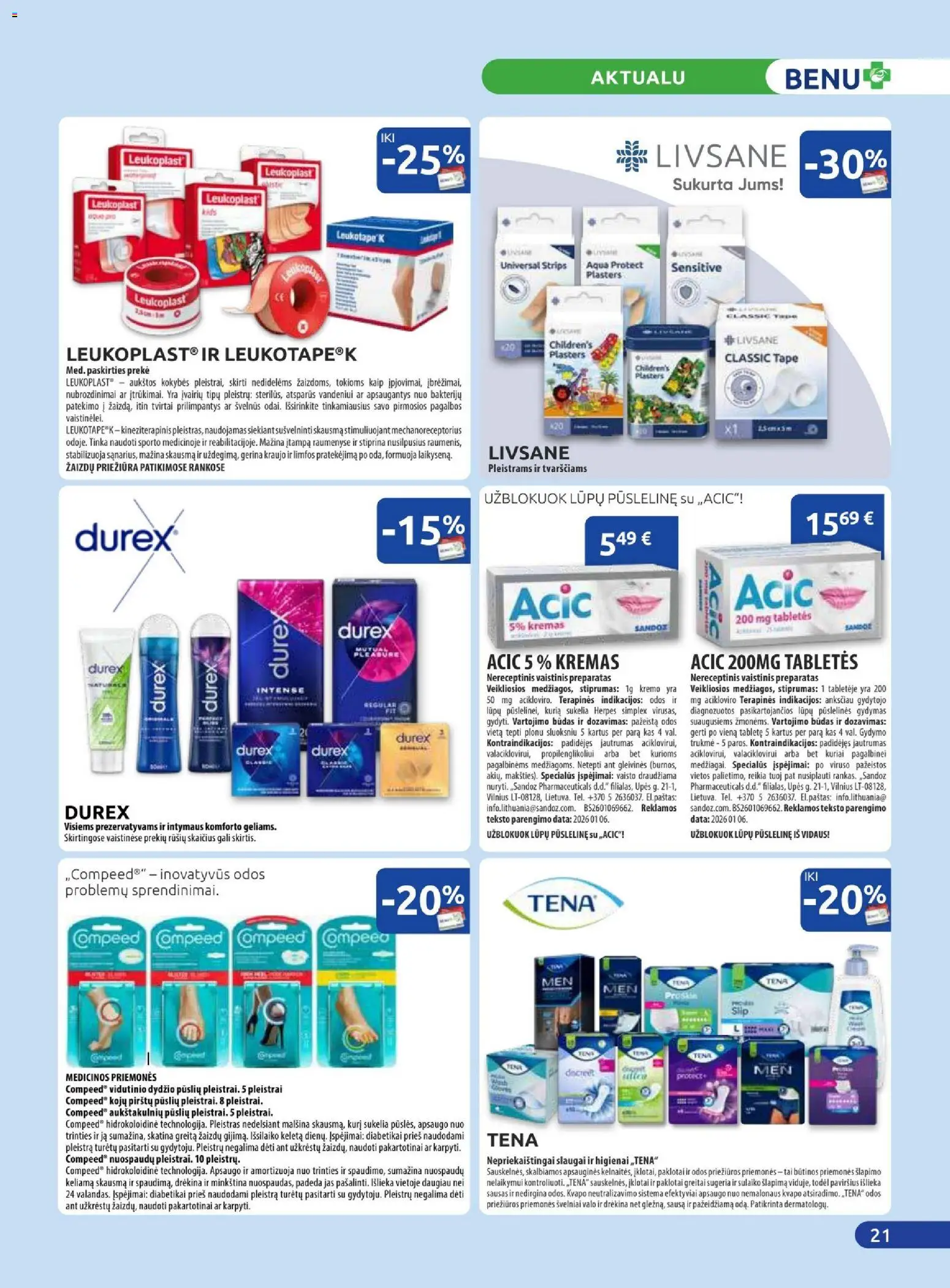 BENU akcijos nuo 01.02.2026 | Puslapis: 21 | Prekių: Kremas