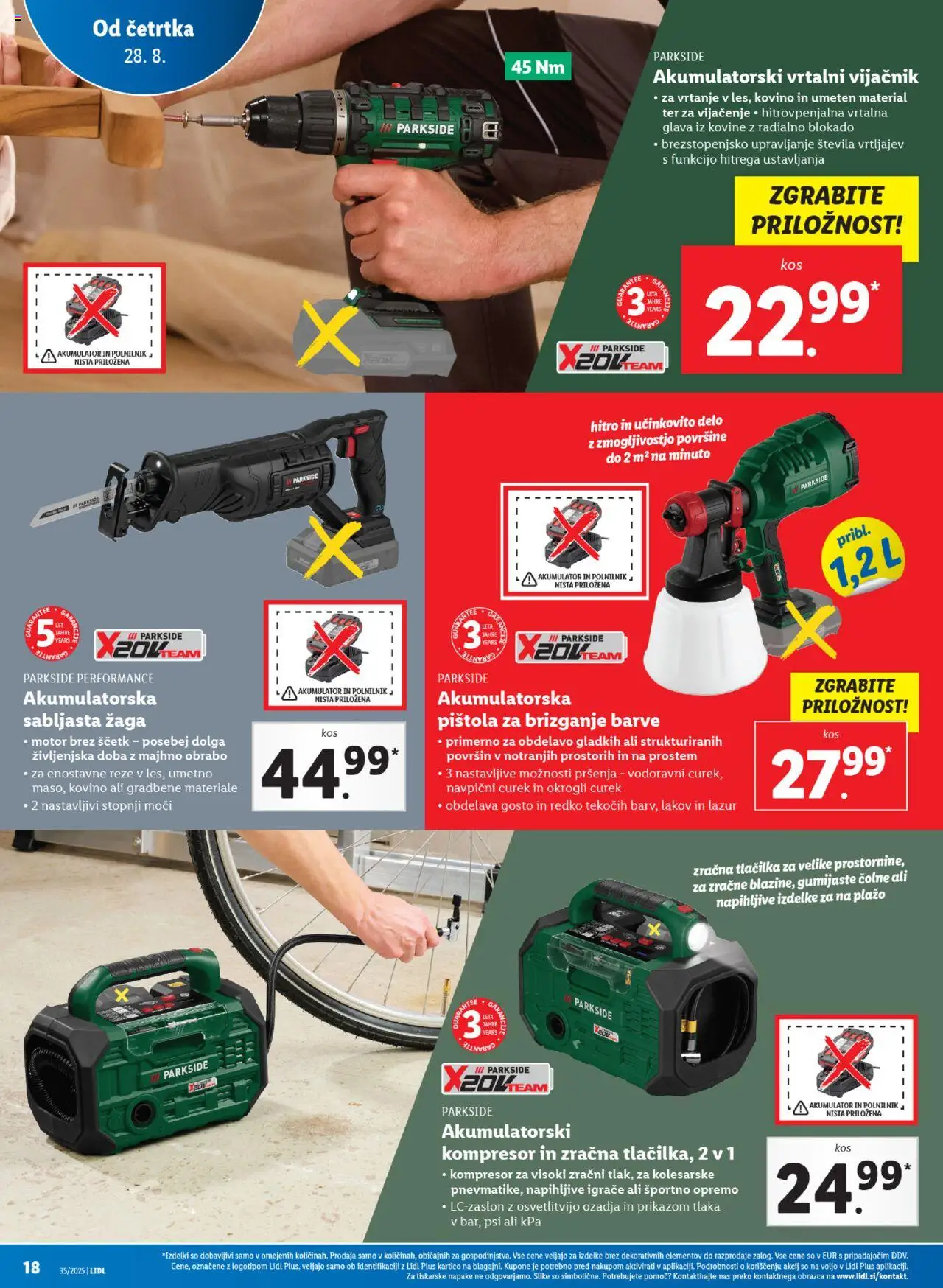 Lidl katalog │ velja od 28.08.2025 | Stran: 36 | Izdelki: Akumulator, Polnilnik