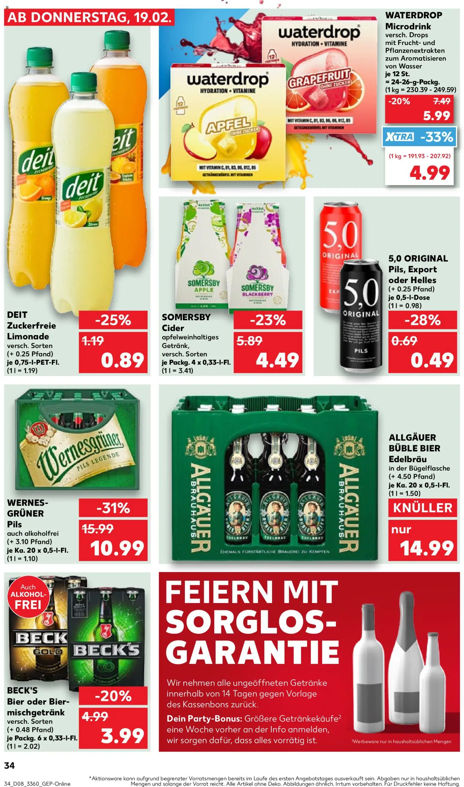 Kaufland prospekt Frankfurt (Oder)	 – gültig ab 19.02.2026 | Seite: 34 | Produkte: Äpfel, Apple, Grapefruit, Zucker