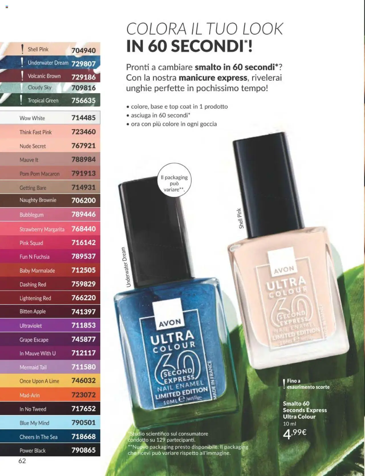 Volantino Avon del 01.09.2025 | Pagina: 62 | Prodotti: Top, Lime, The