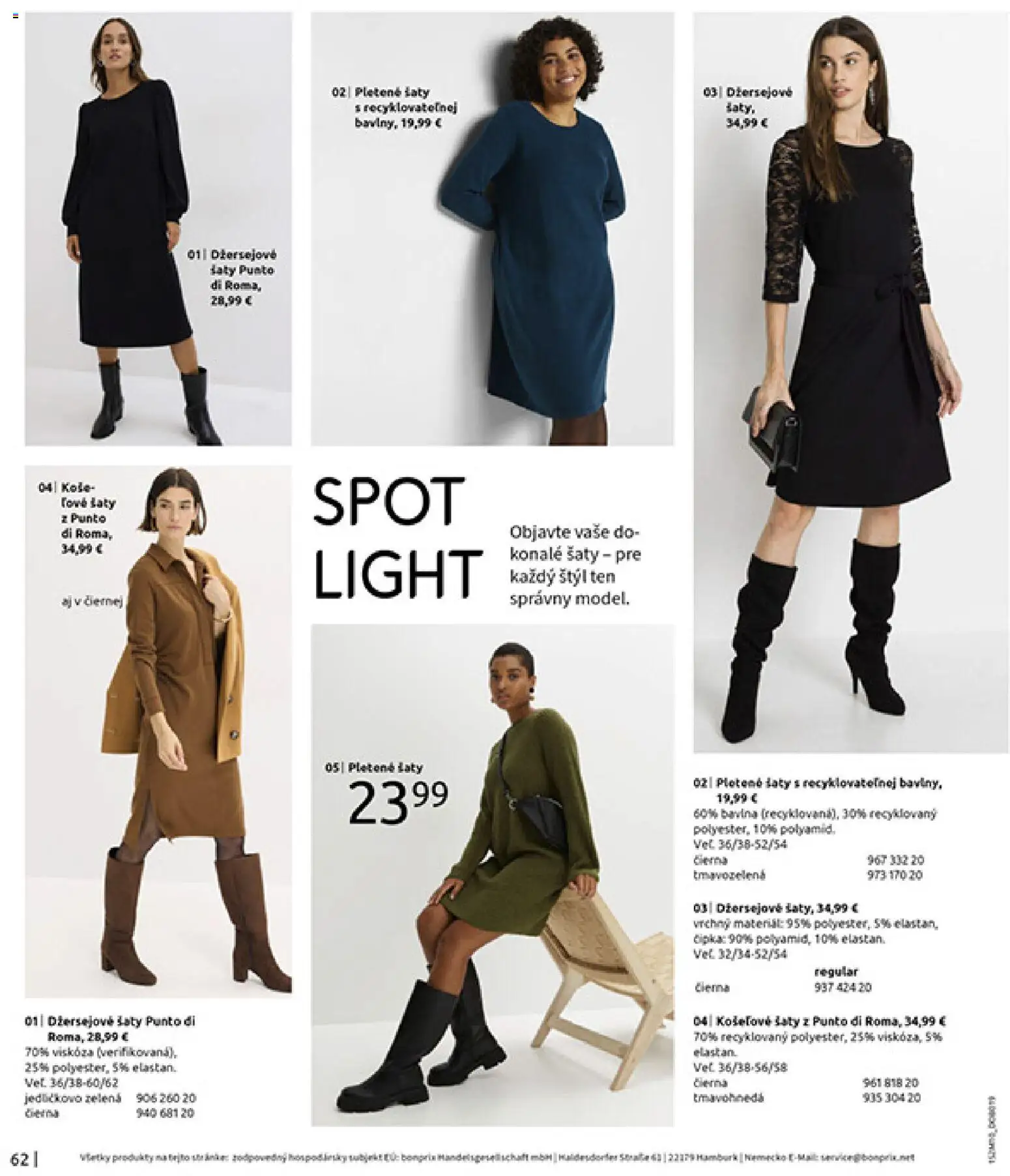 Nové Bonprix akcie – leták je platný od 24.11.2025 | Strana: 64 | Produkty: Šaty