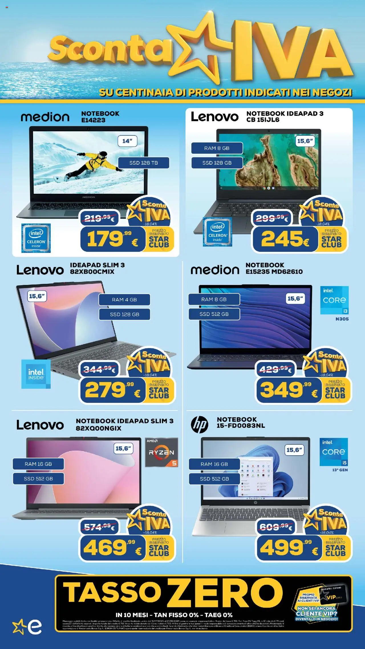 Volantino Euronics del 31.07.2025 | Pagina: 14 | Prodotti: Notebook