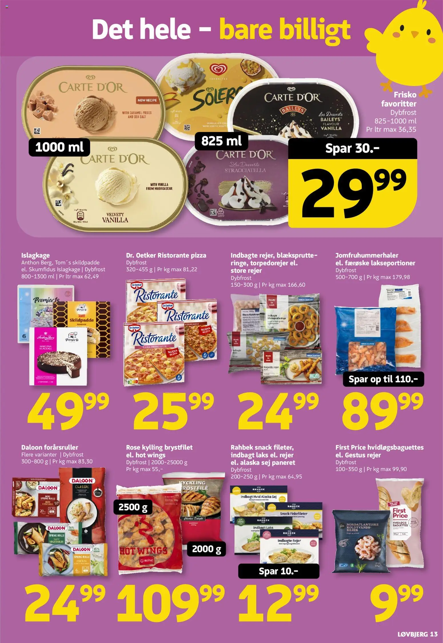 Løvbjerg tilbudsavis – gyldig fra 27.03.2026 | Side: 13 | Produkter: Salt, Is, Marcipan, Rejer