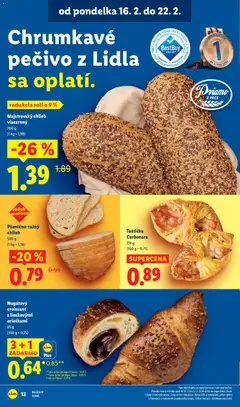 Lidl leták platný od 19.02.2026 | Strana: 44 | Produkty: Chlieb, Croissant