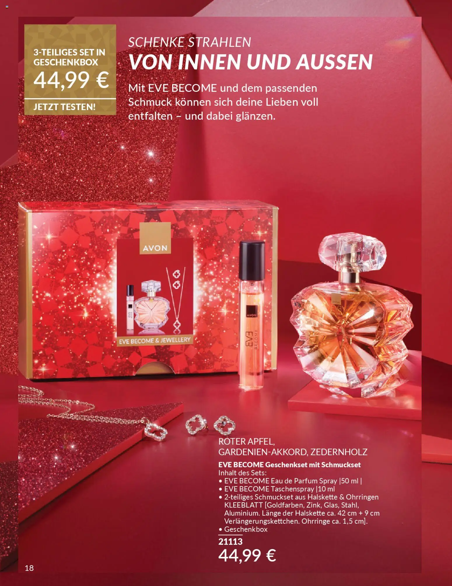 AVON Weihnachtsgeschenkideen – gültig ab 01.11.2025 | Seite: 18 | Produkte: Parfüm, Eau de Parfum