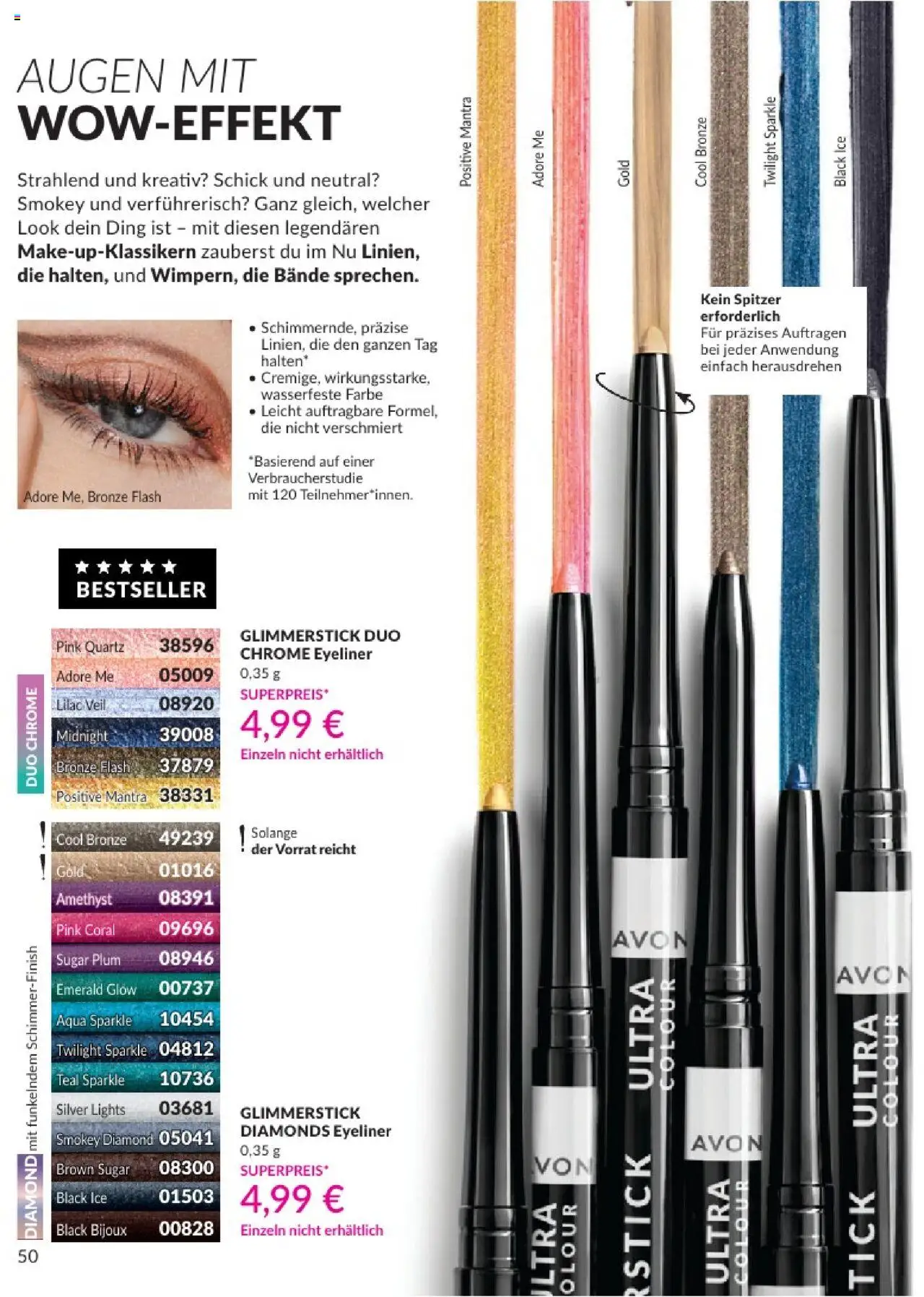 AVON Katalog August 2025 - gültig ab dem 01.08.2025 | Seite: 52 | Produkte: Coral, Eyeliner