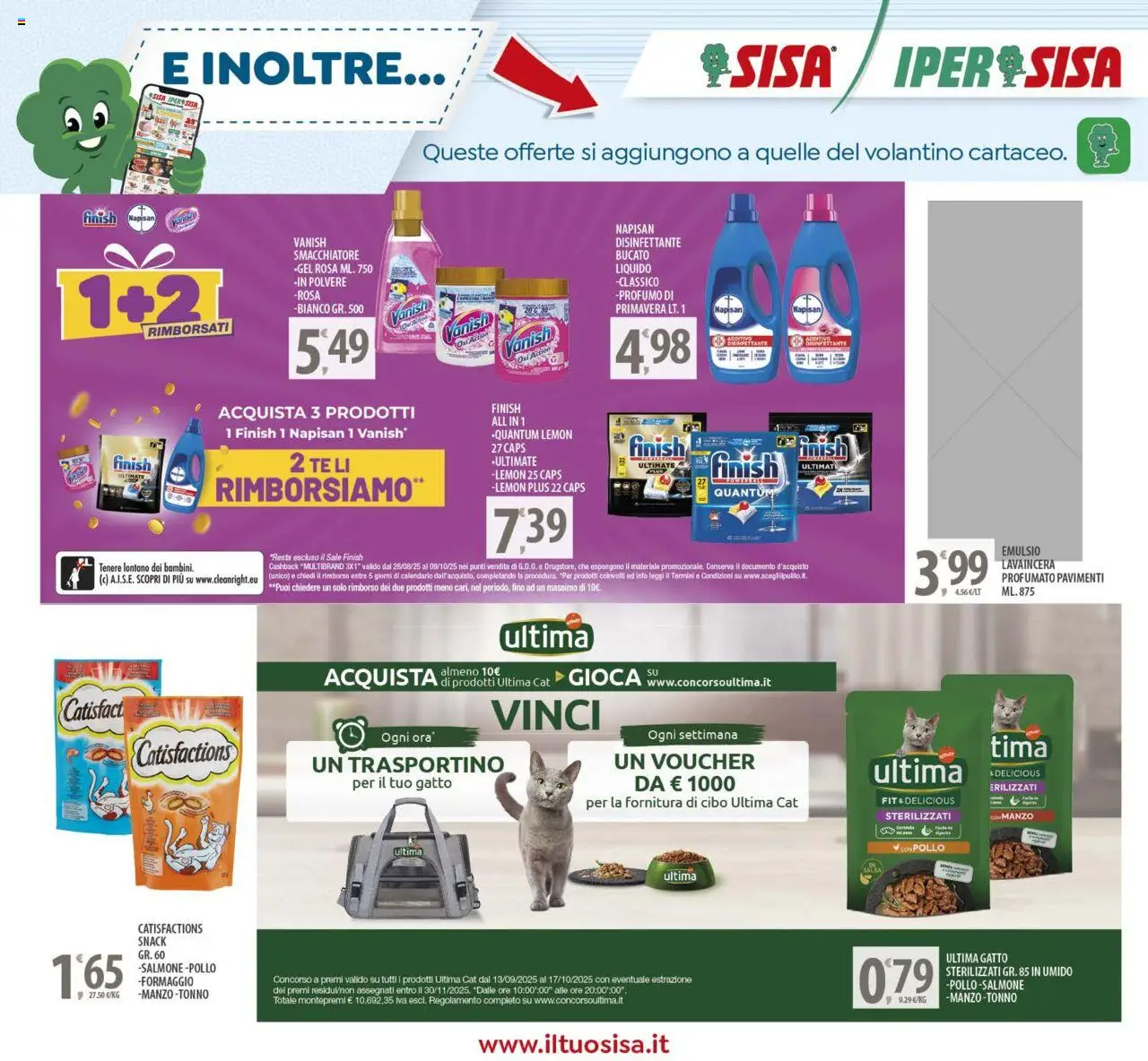 Volantino SISA del 23.09.2025 | Pagina: 20 | Prodotti: Pollo, Salmone, Sale, Profumo