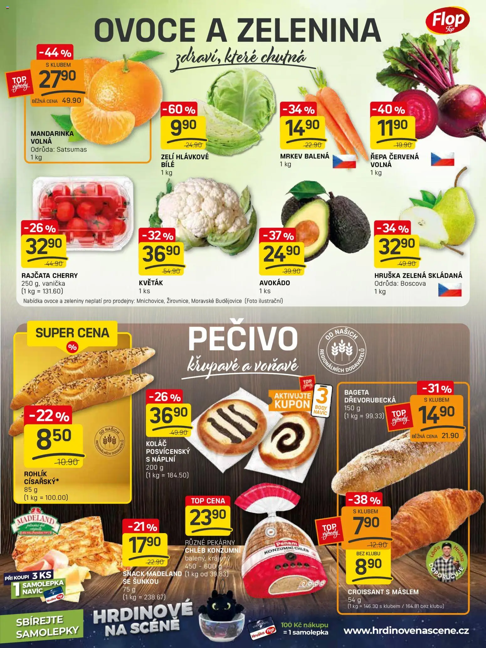 Flop leták - FlopTop od 29.10.2025 | Strana: 3 | Produkty: Chléb, Samolepky, Avokádo, Body