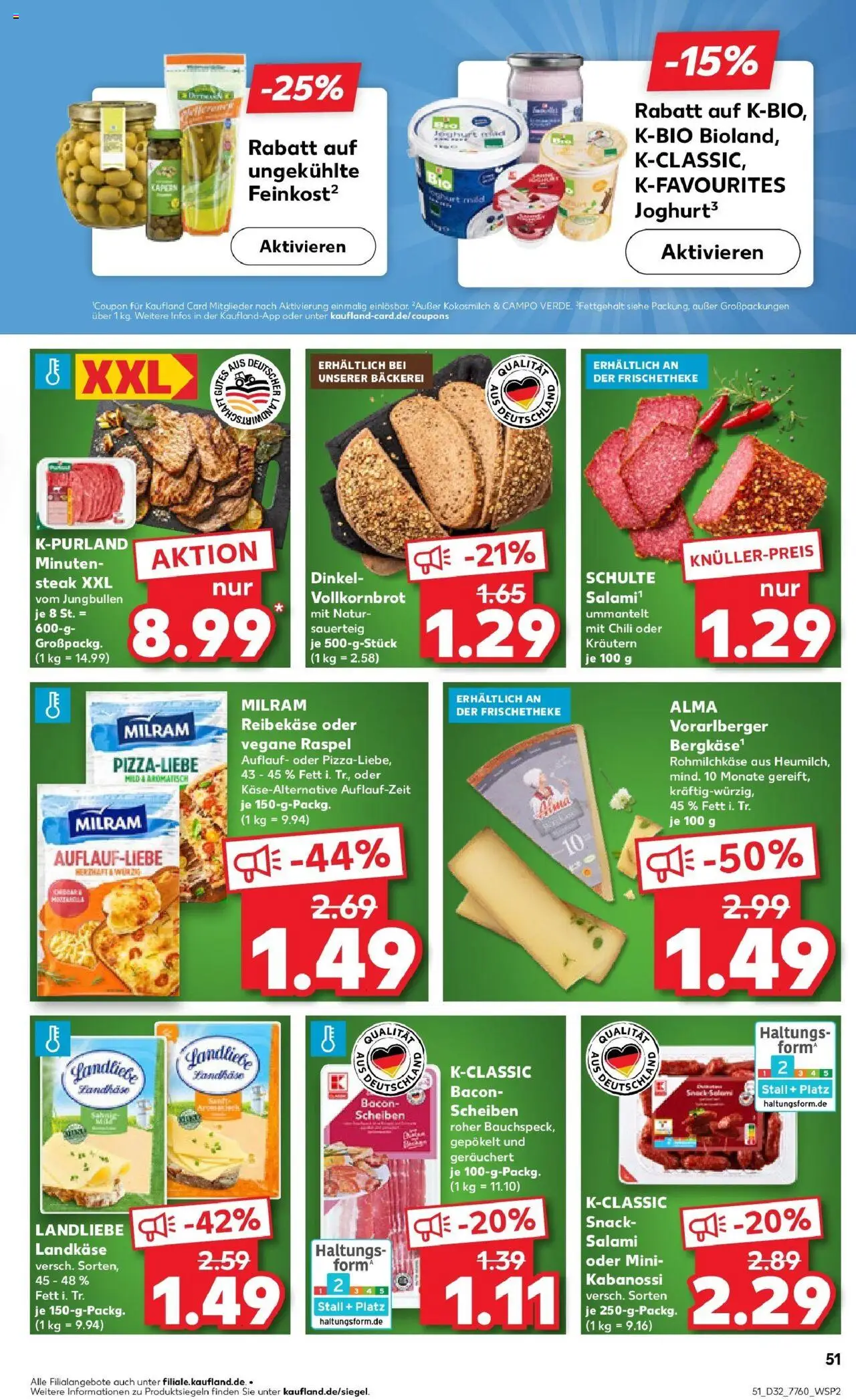 Kaufland prospekt Leonberg	 - gültig ab dem 10.08.2025 | Seite: 4 | Produkte: Bäckerei, Vollkornbrot, Milram, Chili