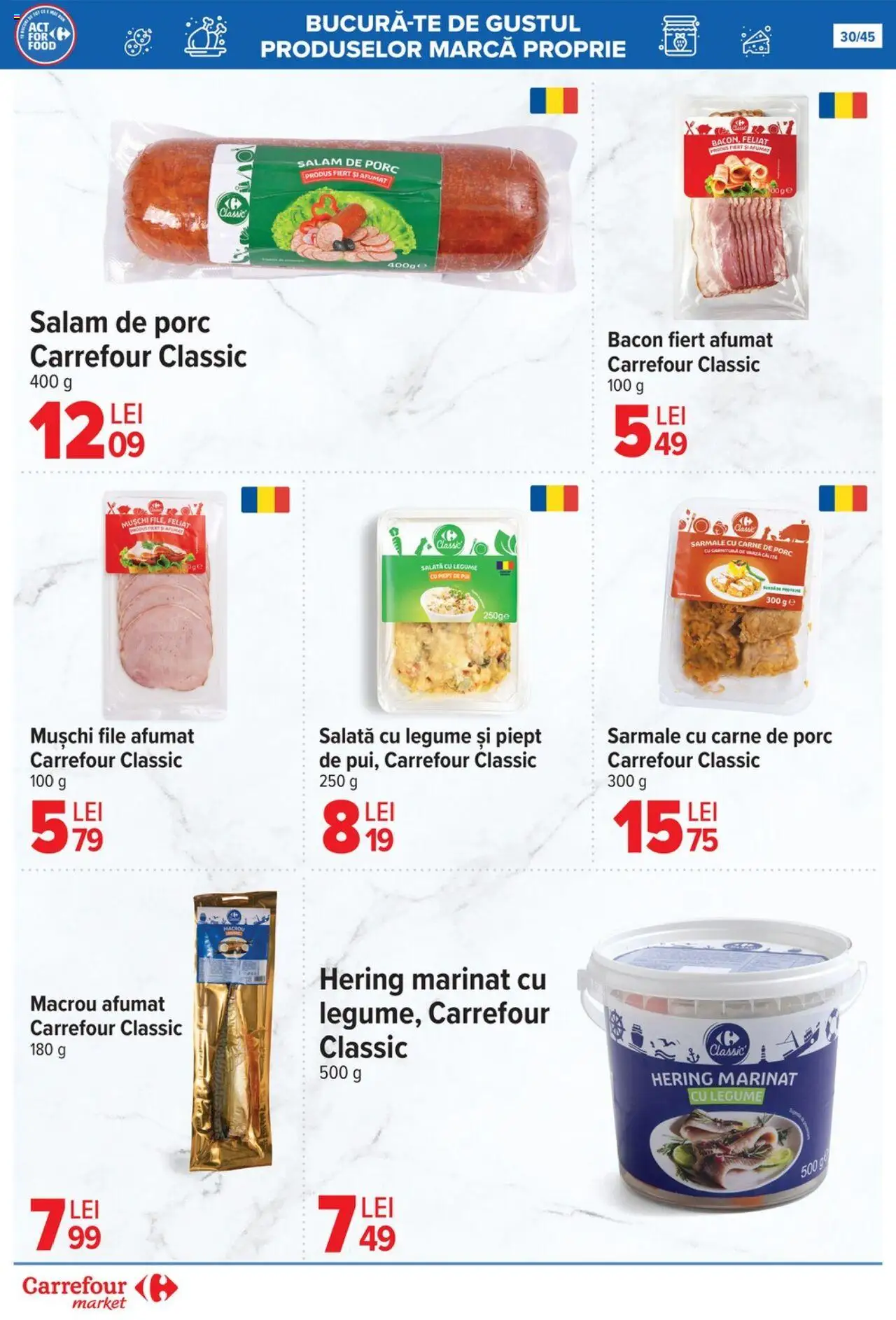 Noul catalog Carrefour – valabil de la 15.10.2025 | Pagină: 33 | Produse: Masaüstü kılıfı, Bacon, Carne De Porc, Legume