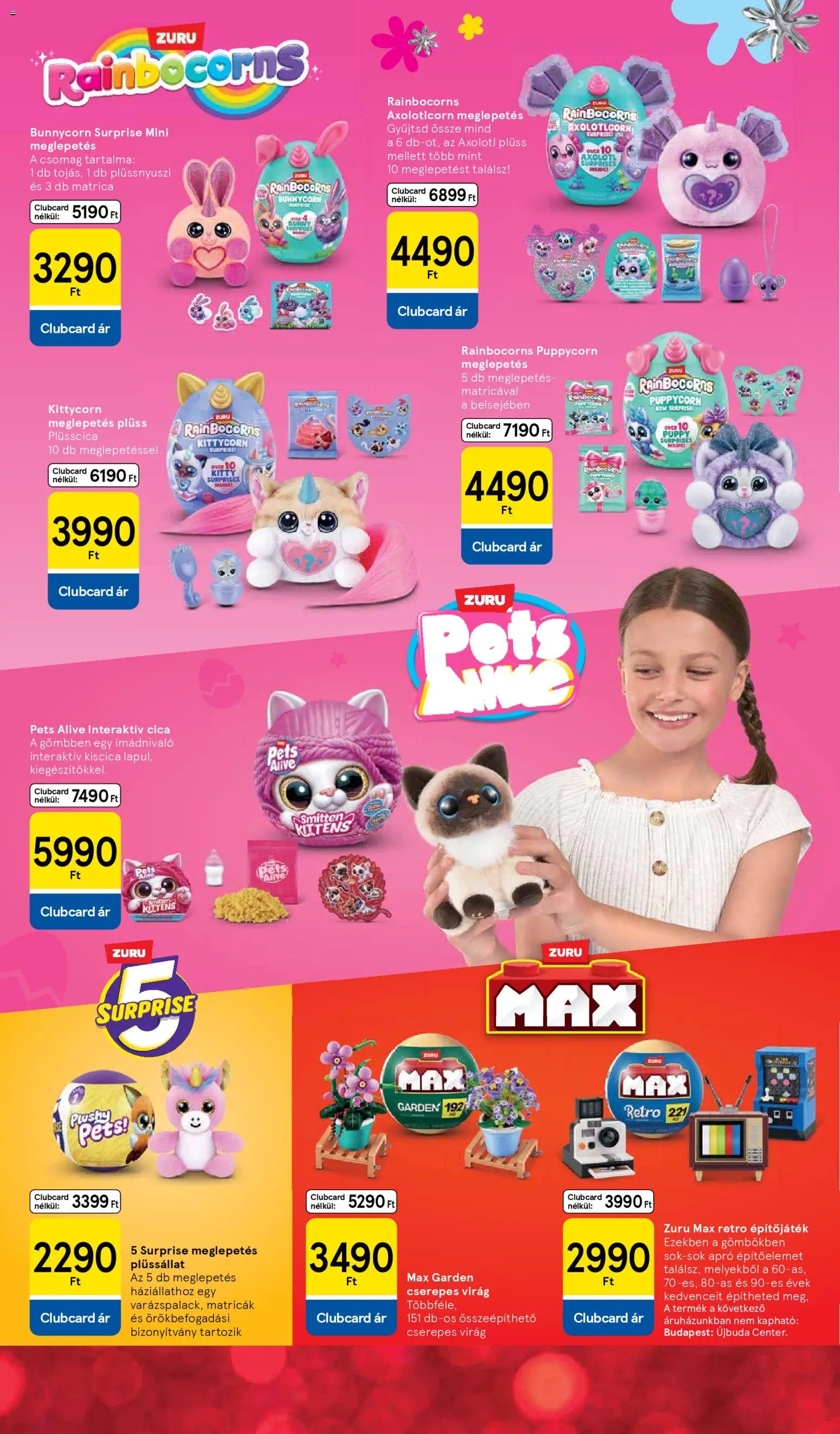 Tesco akciós ujság - amely érvényes a következő dátumtól: 29.10.2025 | Oldal: 8 | Termékek: Virag, Plüss