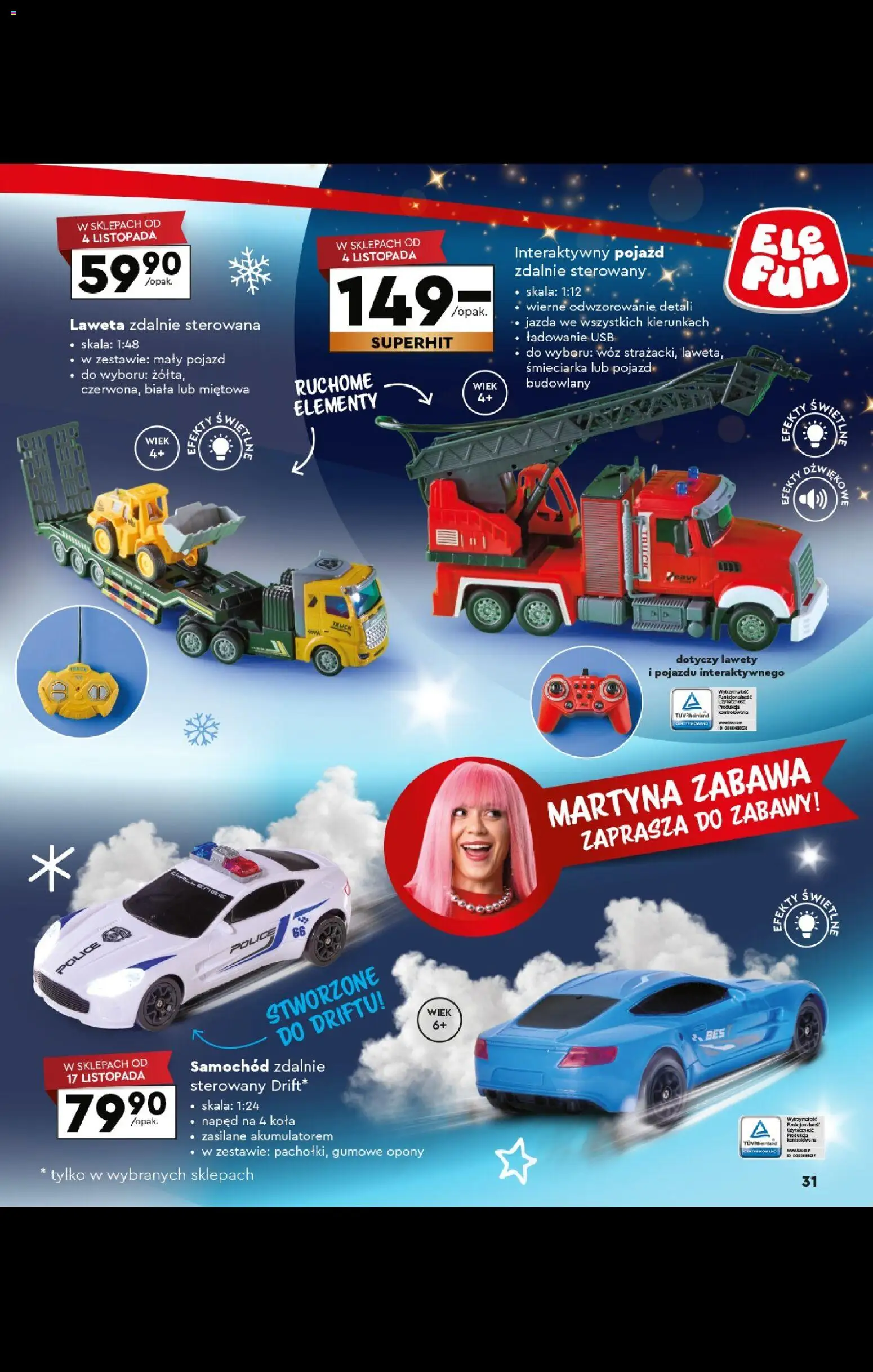 Biedronka gazetka - Kraina zabawek od 27.10.2025 | Strona: 31 | Produkty: USB, Samochód zdalnie sterowany
