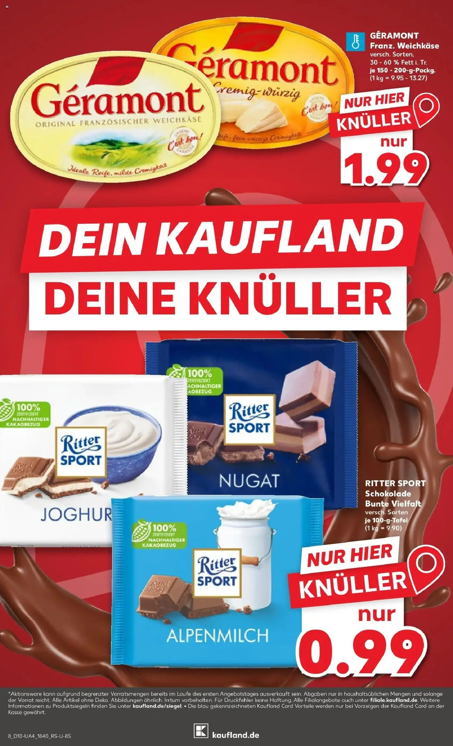Kaufland Prospekt Straelen	 – gültig ab 02.03.2026 | Seite: 20 | Produkte: Geramont, Joghurt, Schokolade, Ritter sport