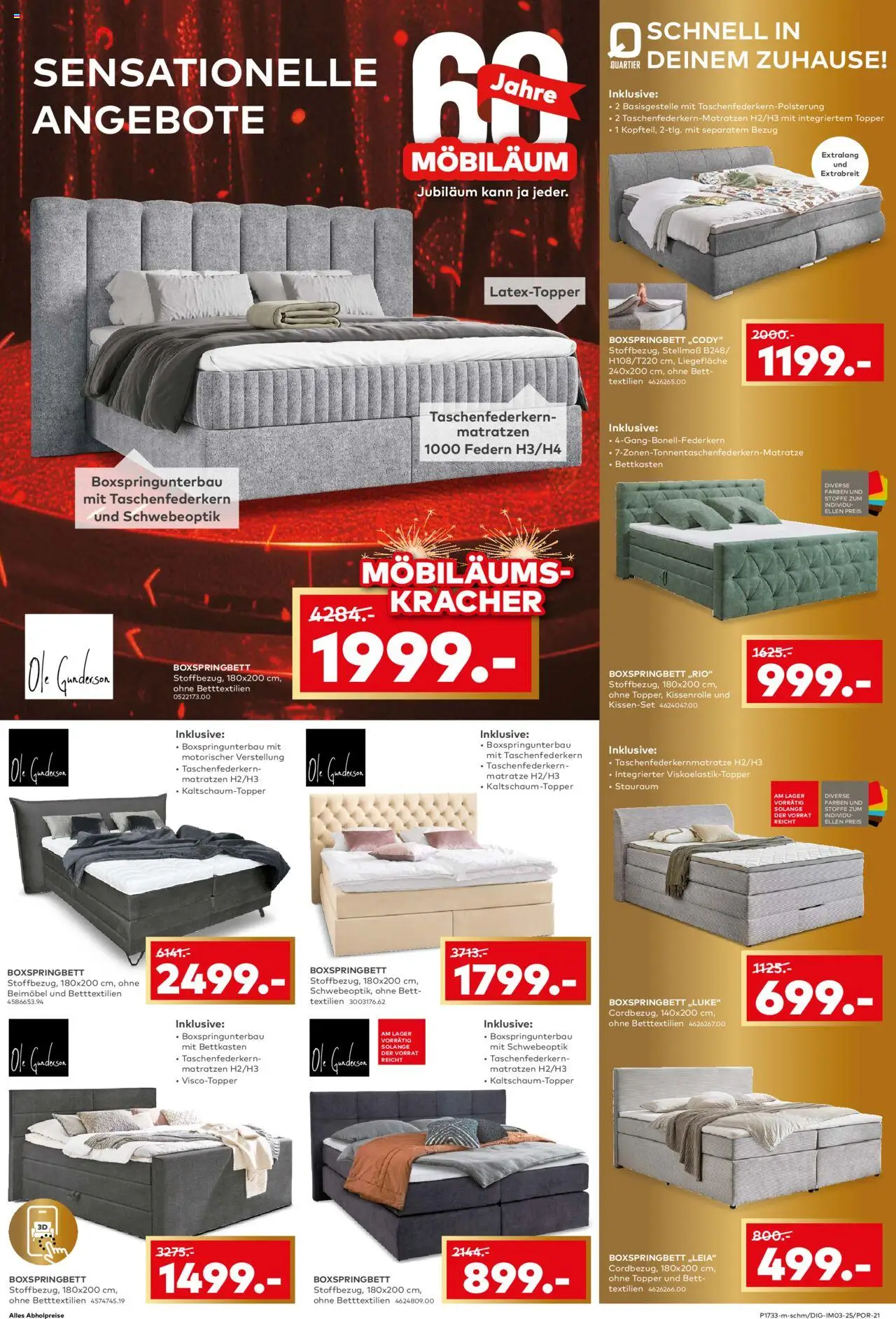 Porta! Prospekt  Aachen – gültig ab 19.10.2025 | Seite: 5 | Produkte: Bett, Matratze, Boxspringbett, Topper
