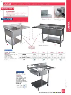 METRO - Prévisualisation de METRO - #CHR Équipement valide à partir de 01.01.2025 | Page: 215 | Produits: Égouttoir, Étagère, Table