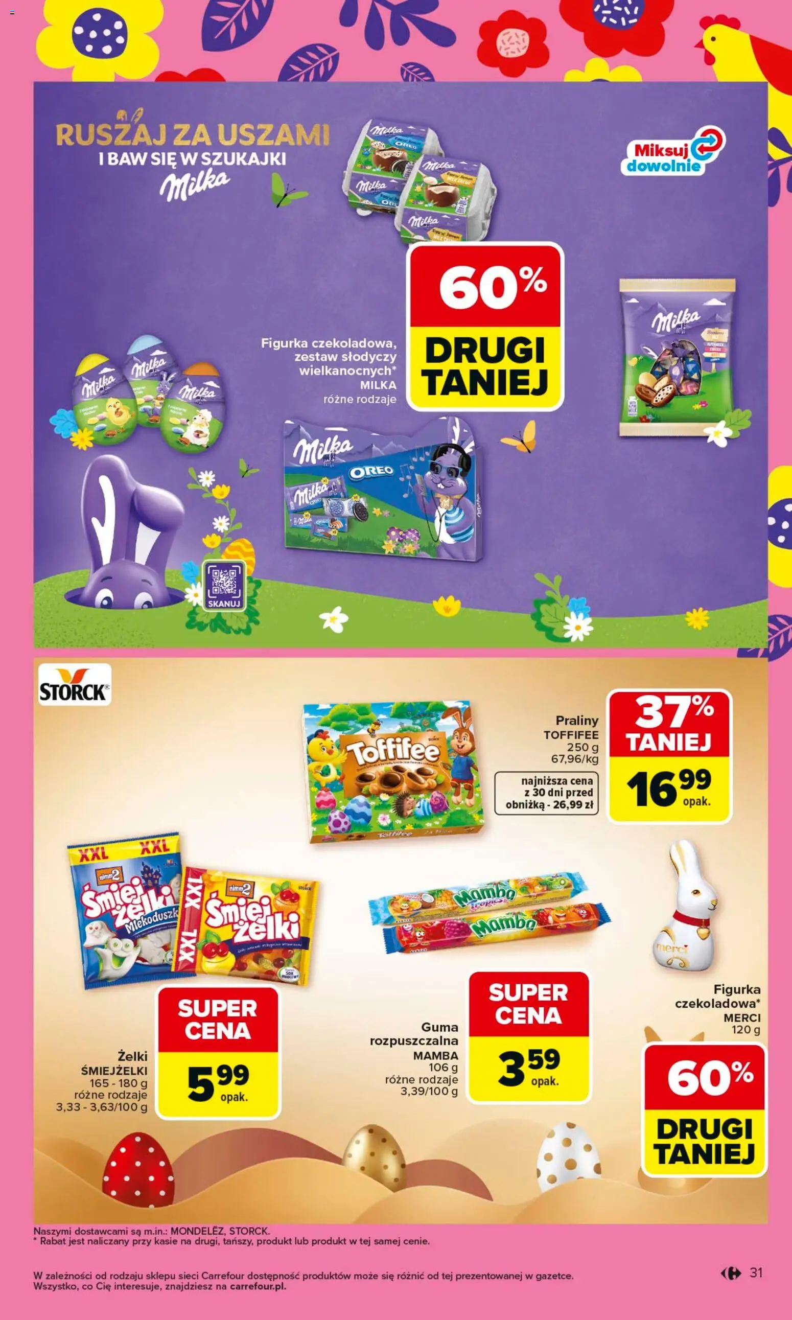 Carrefour gazetka od 16.03.2026 | Strona: 33 | Produkty: Merci, Toffifee, Milka, Żelki