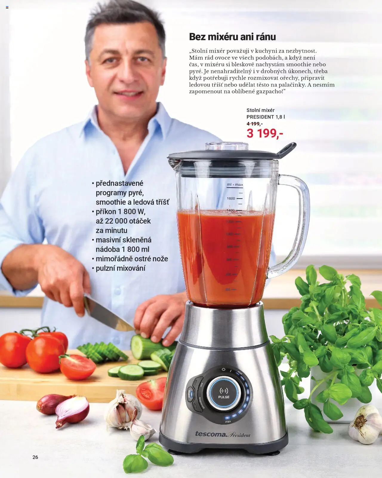 TESCOMA katalog - Podzim/zima 2025 od 20.10.2025 | Strana: 26 | Produkty: Ovoce, Nože, Stolní mixér, Těsto