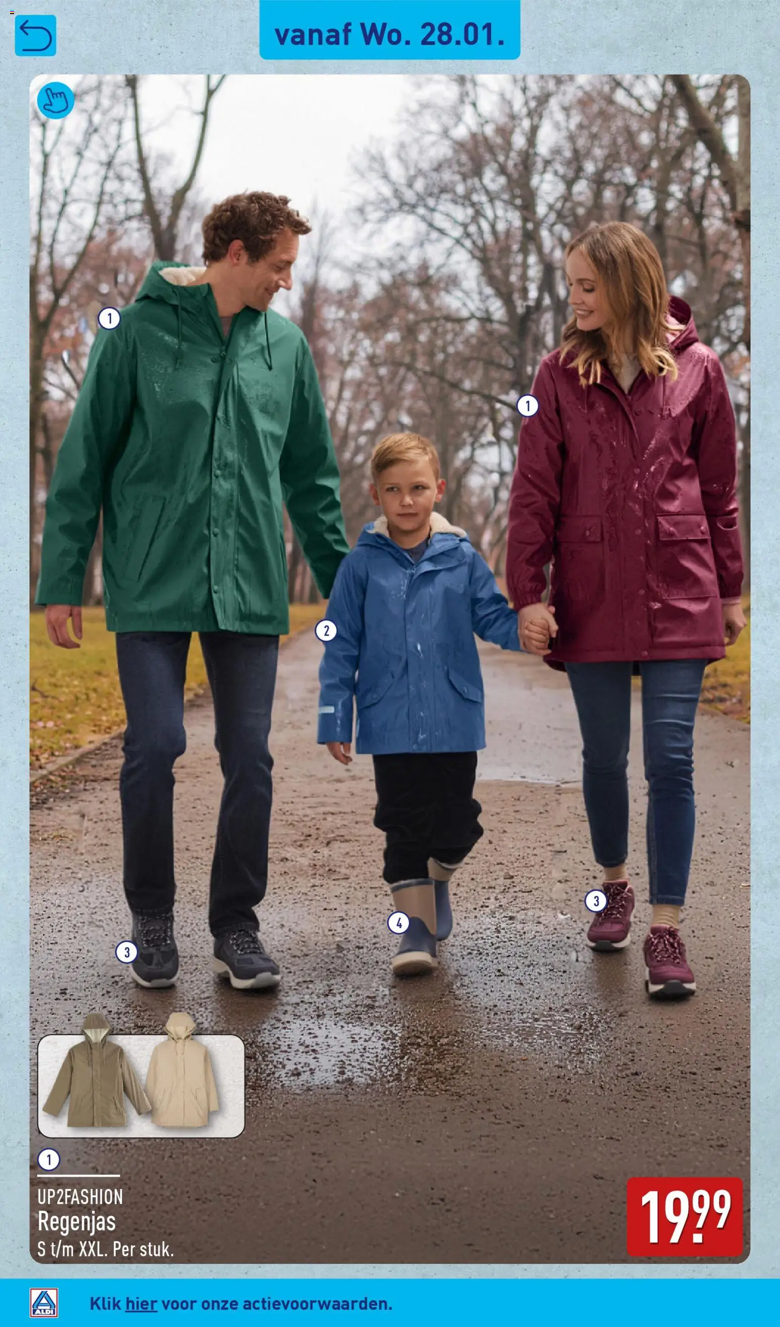 {H1} | Pagina: 40 | Producten: Regenjas