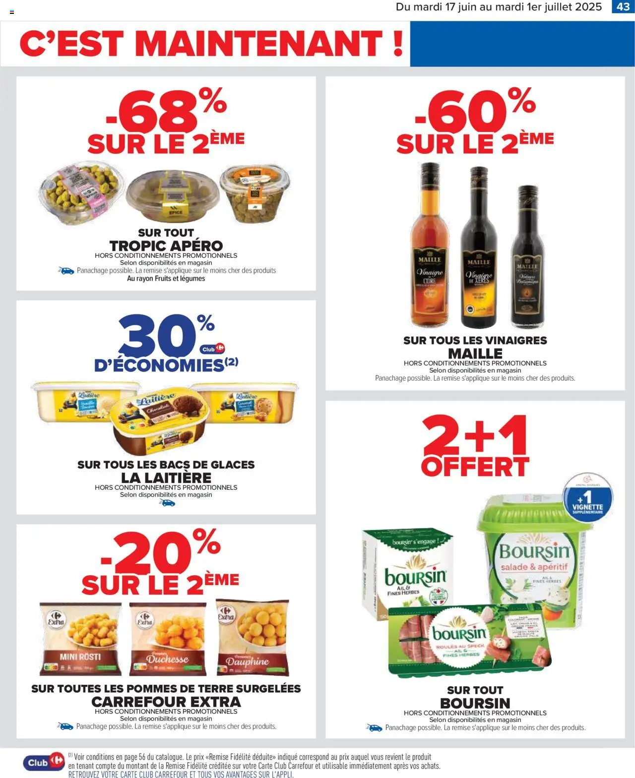  | Page: 45 | Produits: Glaces, Salade, Cidre, Vinaigre