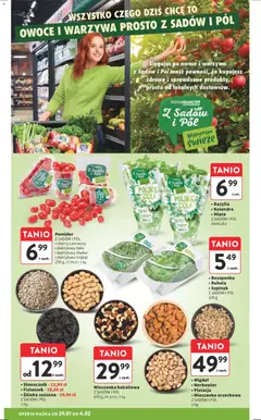 Pogląd oferty "Intermarche Gazetka" - ważna od 29.01.2026 | Strona: 12 | Produkty: Roszponka, Mięta, Doniczka, Owoce