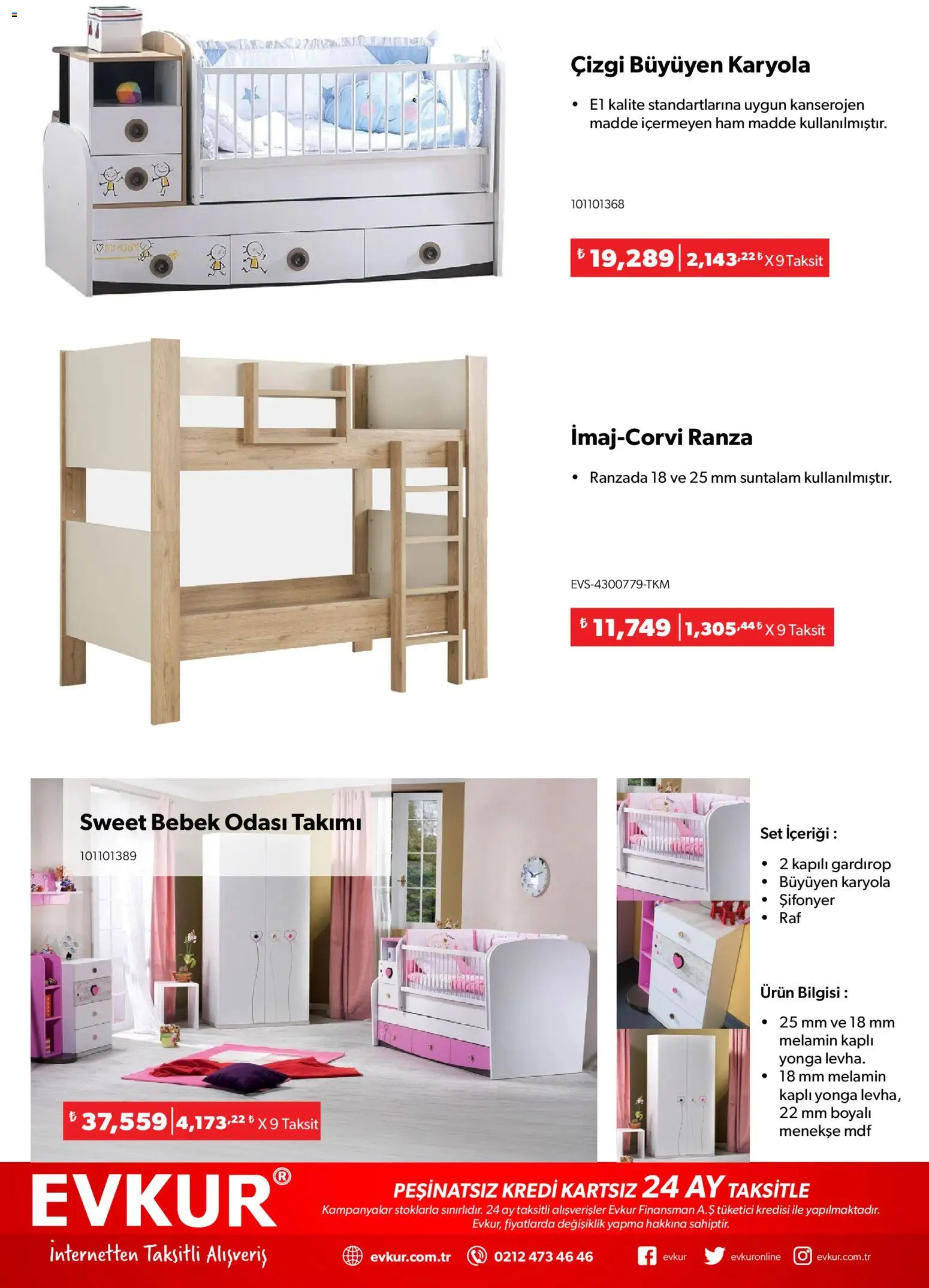 Evkur Katalog - 01.11.2025 tarihinden itibaren geçerlidir | Sayfa: 11 | Ürünler: Raf, Gardırop, Şifonyer, Ranza