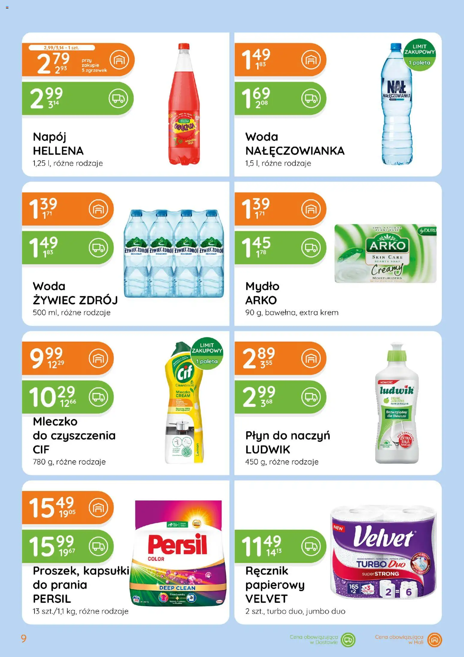 Eurocash Gazetka - Ofensywa Spożywcza od 19.02.2026 | Strona: 9 | Produkty: Persil, Mydło, Krem, Woda