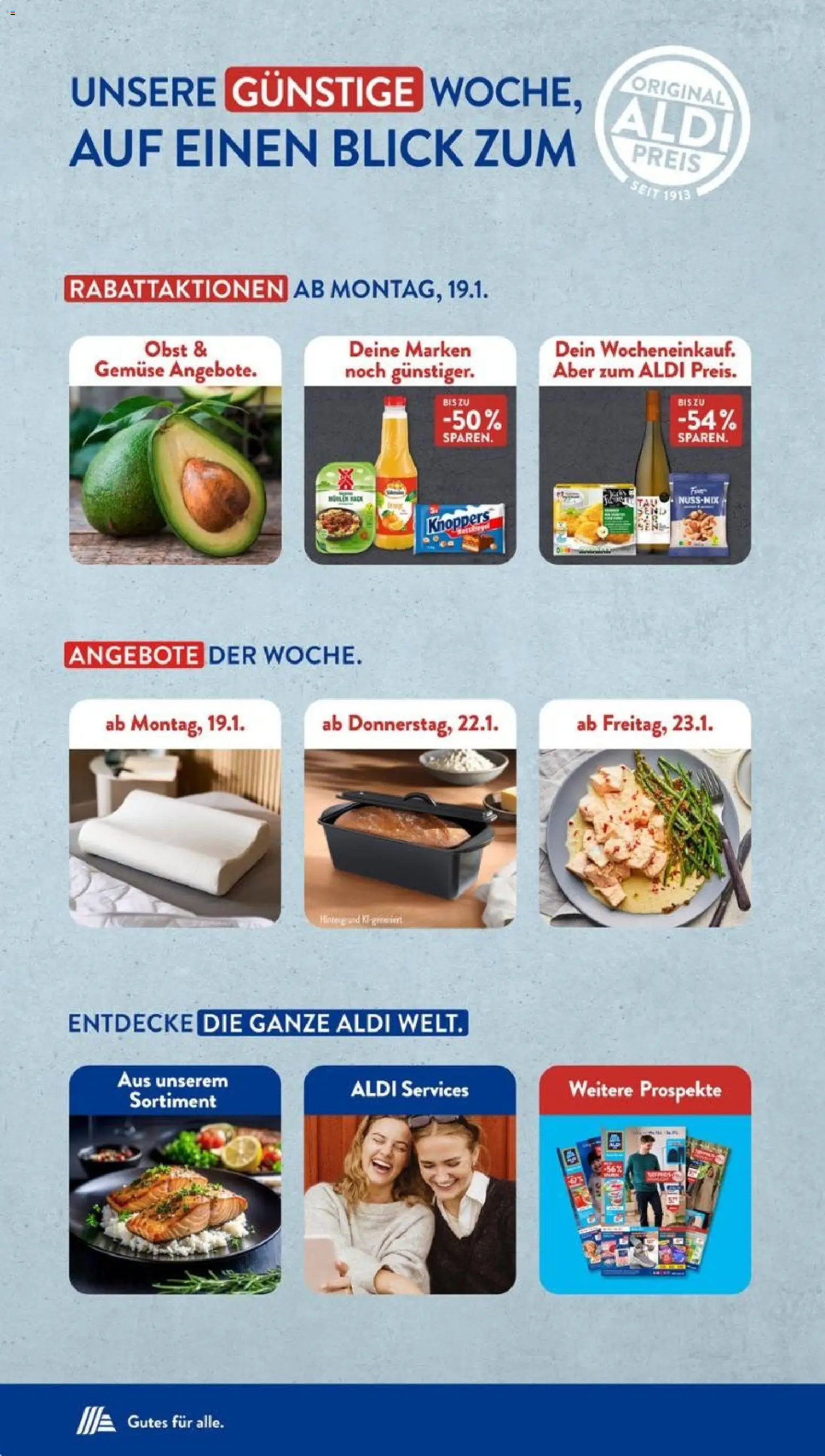 Aldi Süd Prospekt 	 – gültig ab 19.01.2026 | Seite: 2 | Produkte: Gemüse, Obst, Knoppers