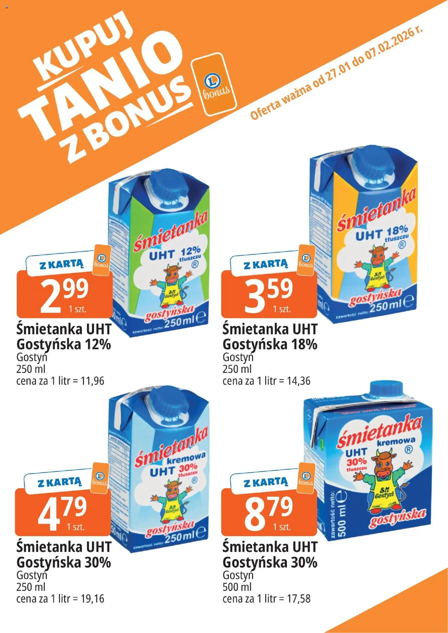 E.Leclerc Gazetka - Radom kupony dodatkowe od 27.01.2026 | Strona: 4 | Produkty: Karta