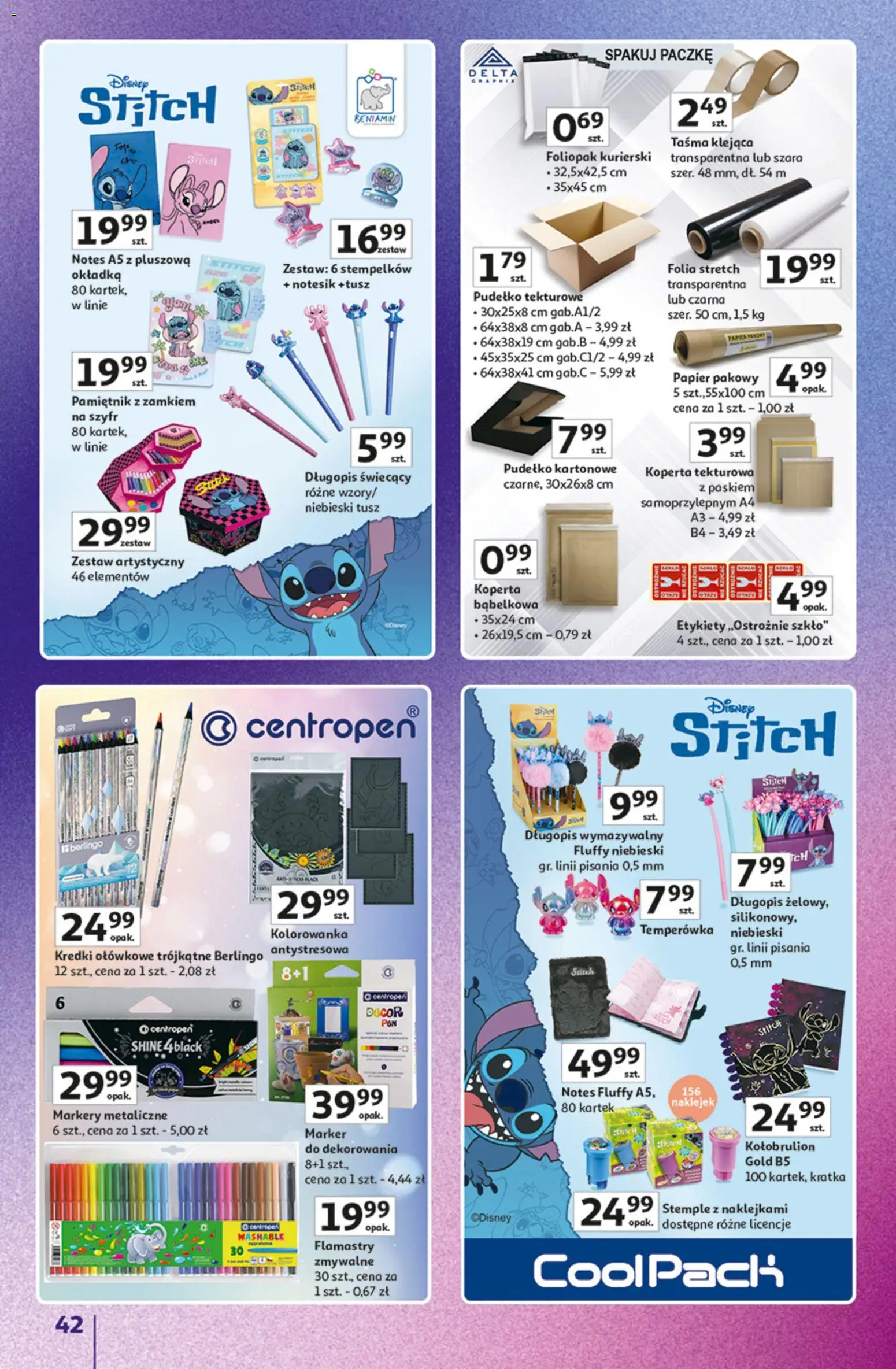 Auchan Gazetka - Znane Marki duży wybór Hipermarket od 04.12.2025 | Strona: 42 | Produkty: Temperówka, Pudełko