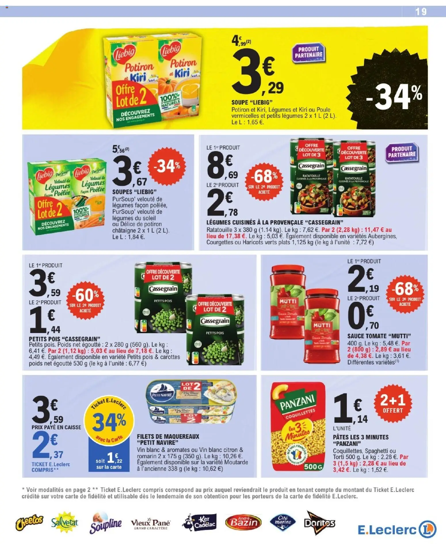 {H1} | Page: 19 | Produits: Salvetat, Poids, Moutarde, Coquillettes