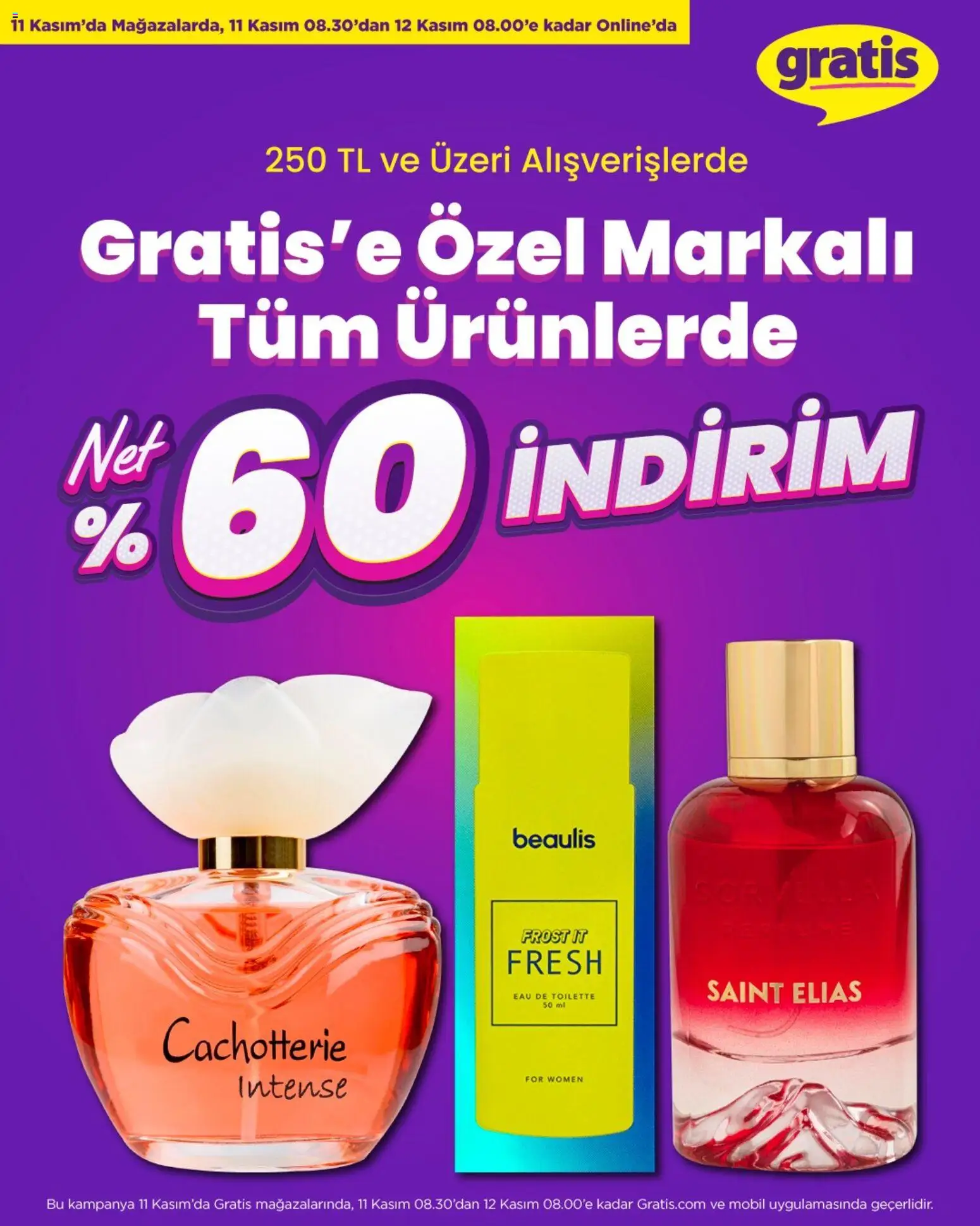 Gratis Black İndirim - 11.11.2025 tarihinden itibaren geçerlidir | Sayfa: 7 | Ürünler: Eau de toilette