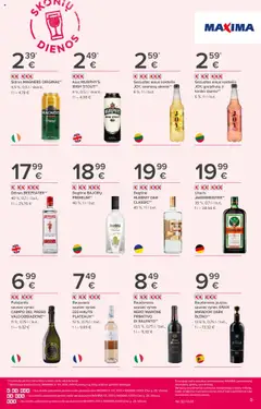MAXIMA akcijos nuo 18.09.2025 | Puslapis: 9 | Prekių: Degtinė, Vynas, Alus, Džinas