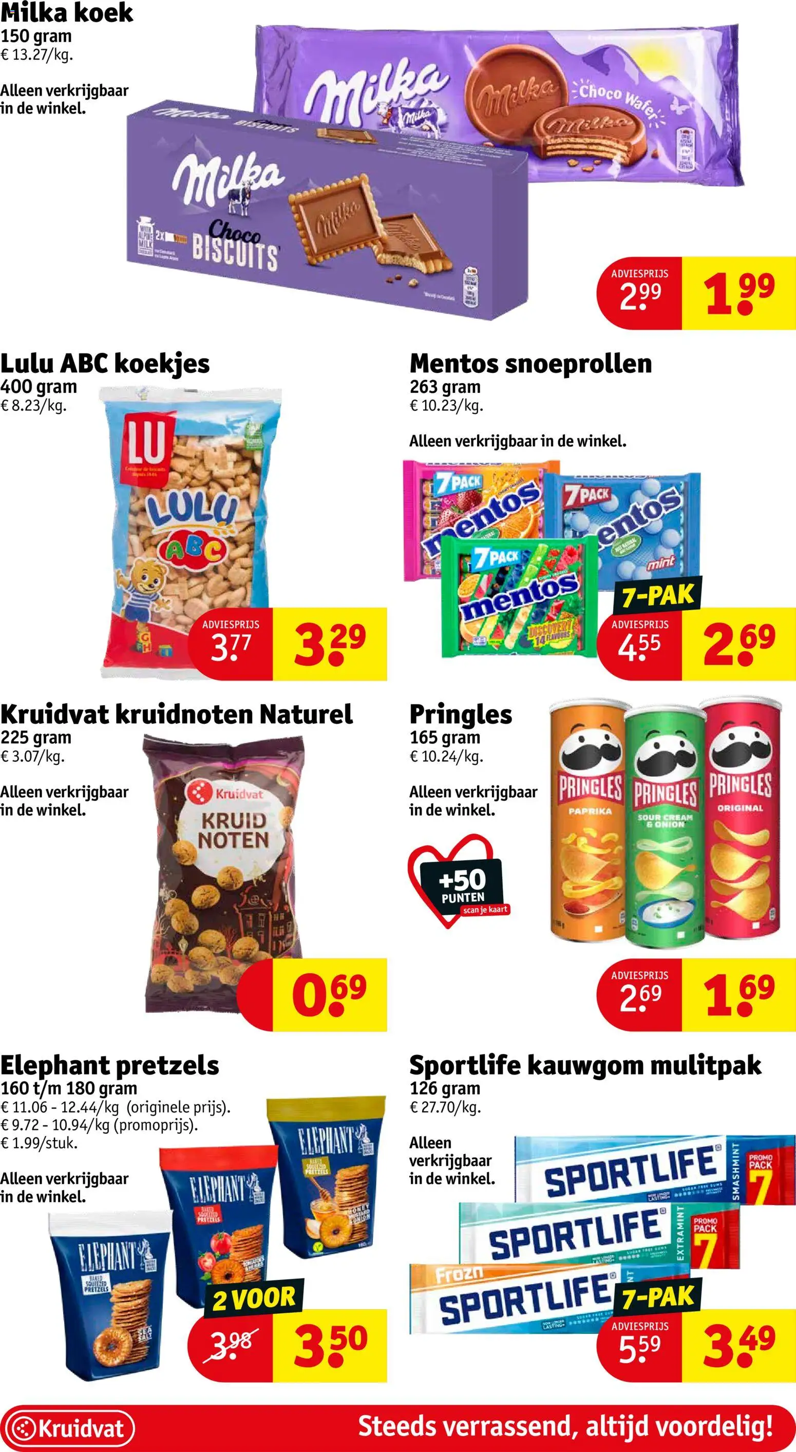 {H1} | Pagina: 28 | Producten: Koekjes, Kauwgom, Gum, Kaart