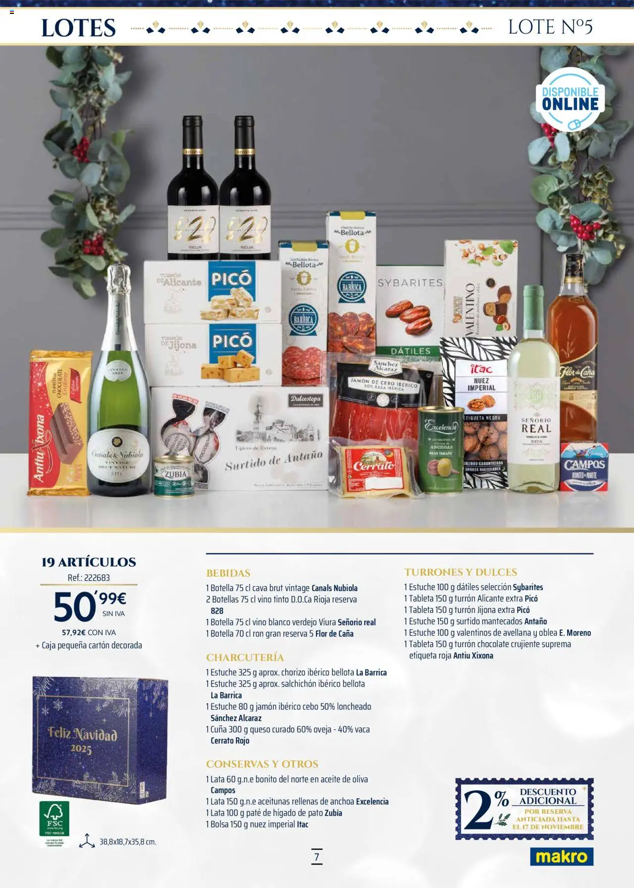 Makro - Lotes y cestas Centro │ válido desde el 04.10.2025 | Página: 7 | Productos: Jamón ibérico, Chocolate, Tableta, Aceite de oliva