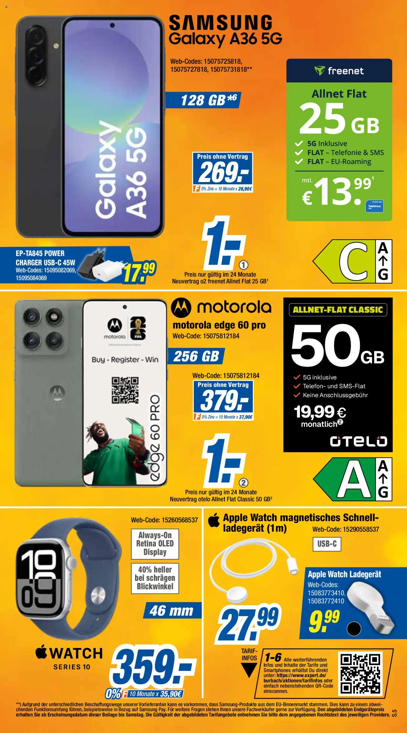 Expert Prospekt 	 – gültig ab 02.03.2026 | Seite: 5 | Produkte: Apple watch, Apple, Ladegerät, Telefon