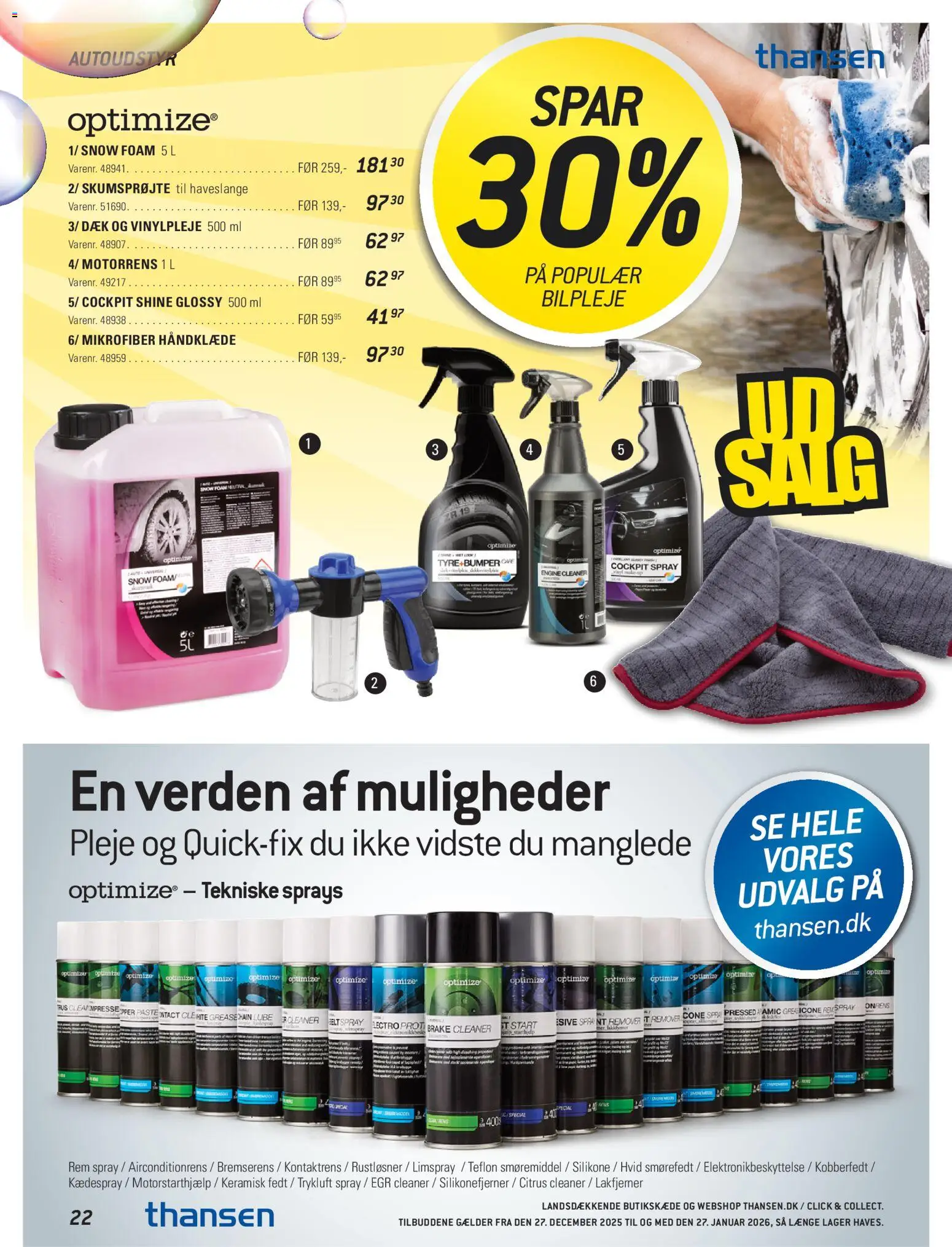 Thansen tilbudsavis – gyldig fra 27.12.2025 | Side: 22 | Produkter: Håndklæde