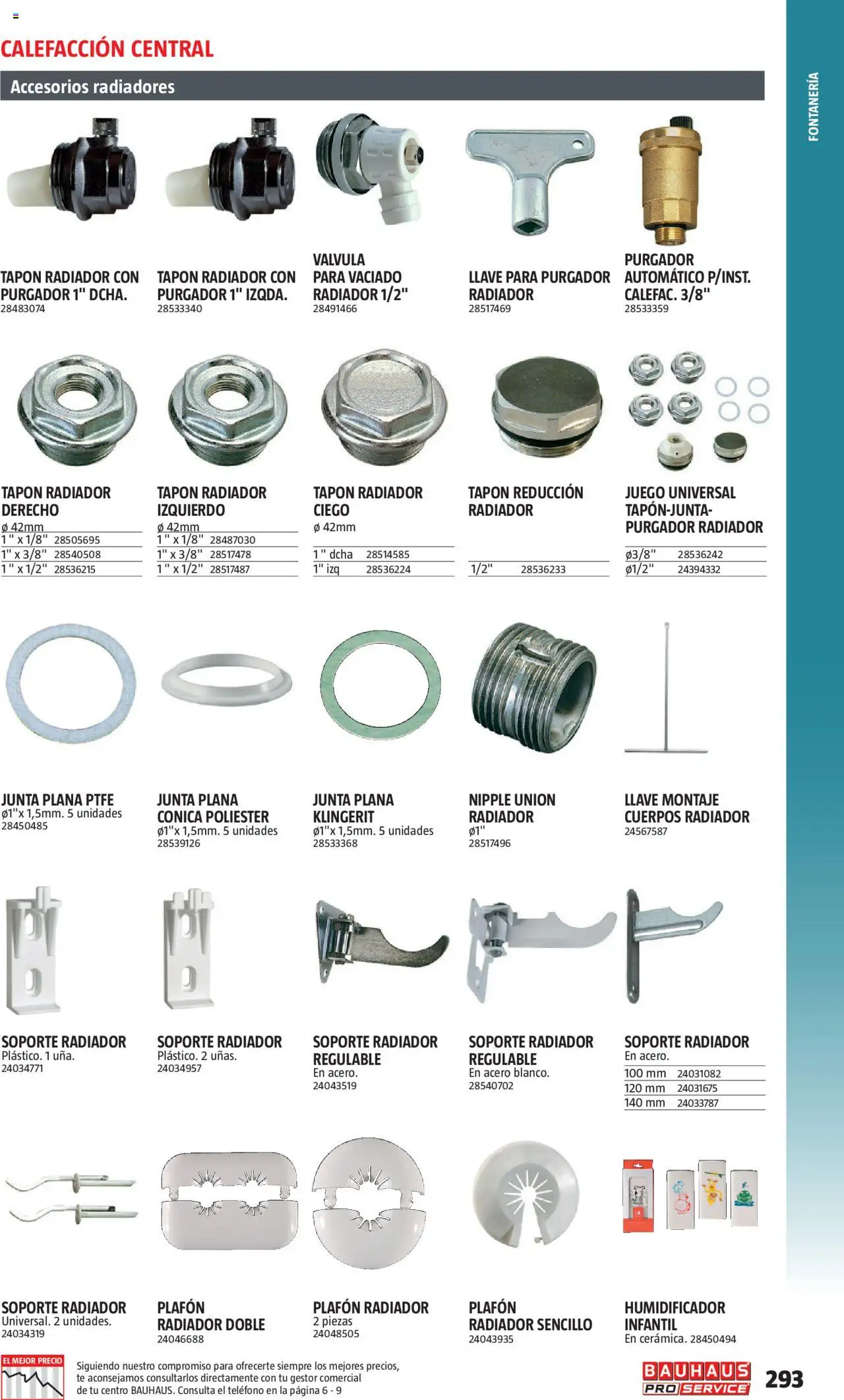 Bauhaus - ProService  │ válido desde el 24.02.2025 | Página: 293 | Productos: Té, Teléfono, Radiador